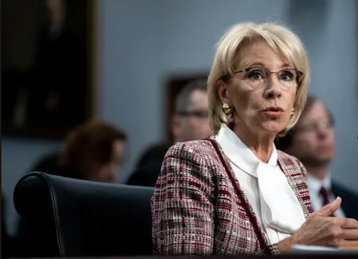 Devos appeared before the House Appropriations Committee on Tuesday. Photo: Erin Schaff/ New York Times
