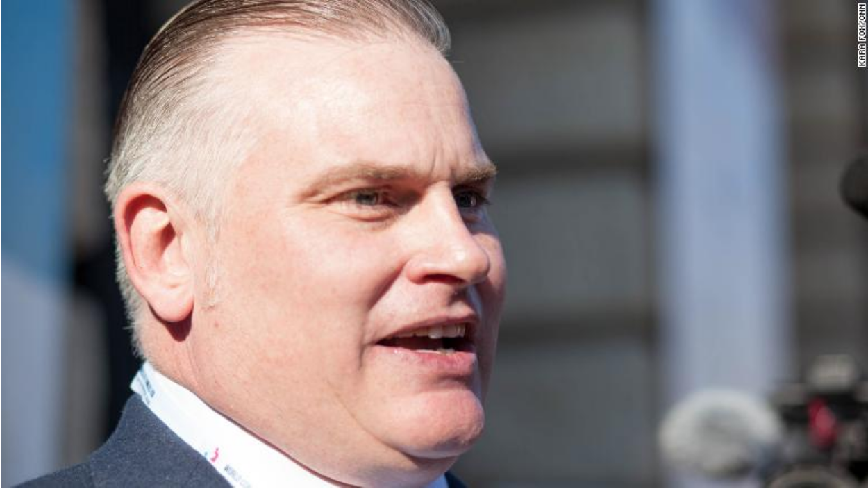 WCF president Brian Brown addressed reporters on the first day of the conference in Verona. Photo: CNN