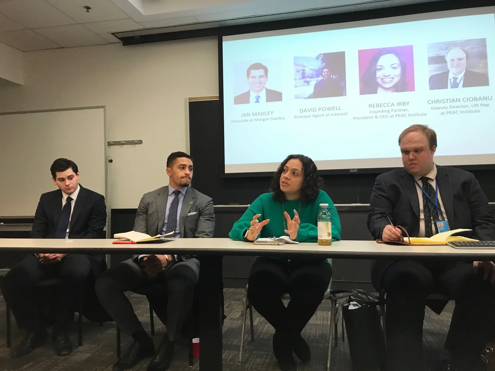Ian Manley (far left), David Powell (left), Rebecca Irby (right), and Christian Ciobanu (far-right) Photo: Danny Hegberg