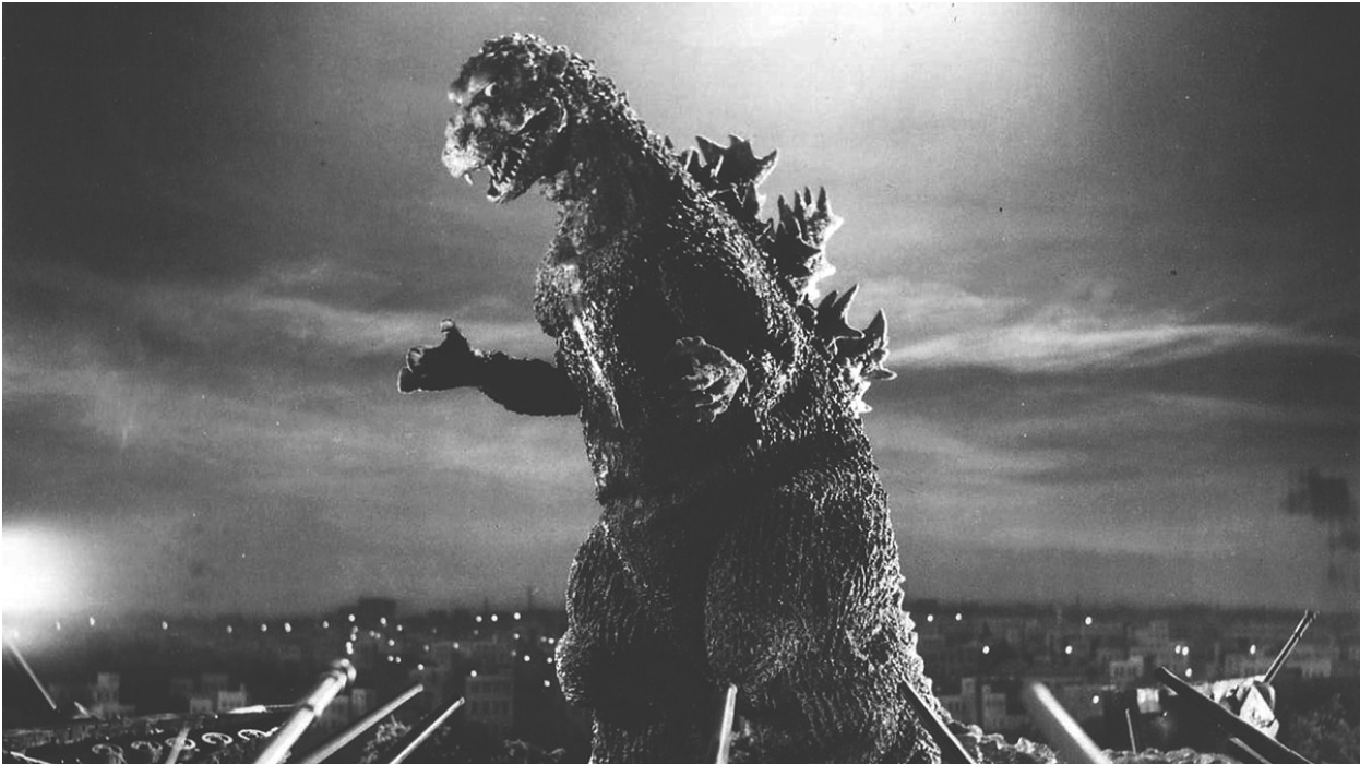 Still from 1954 film Godzilla . Photo: MHM Podcast Network