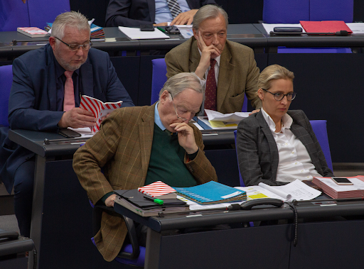 AfD leadership members in the Bundestag. Photo: Olaf Kosinsky