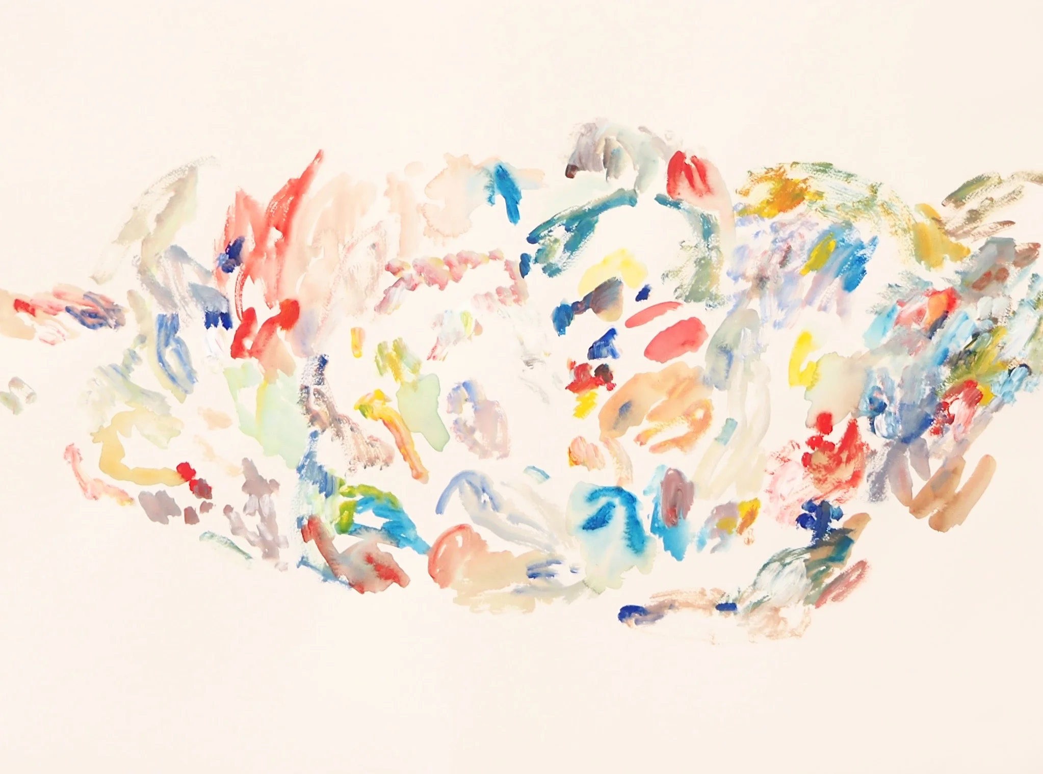 Mparntwe VII , 2017 Acrylic on paper 56 x 76 cm
