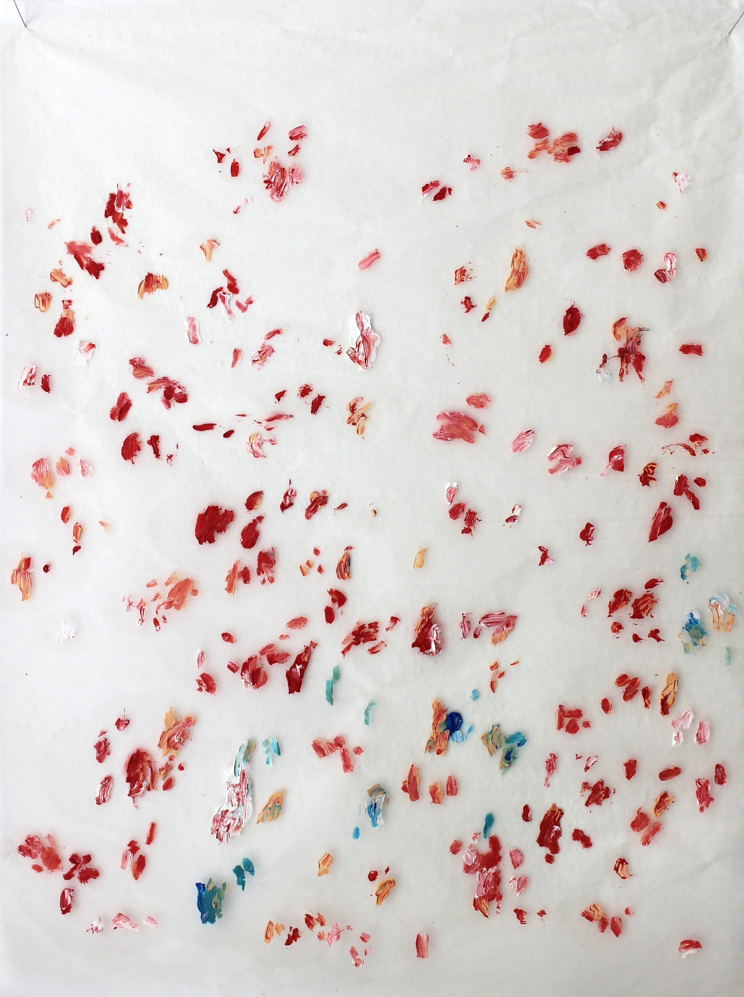 New City series, 2014 Oil on gampi silk paper 60 x 52 cm