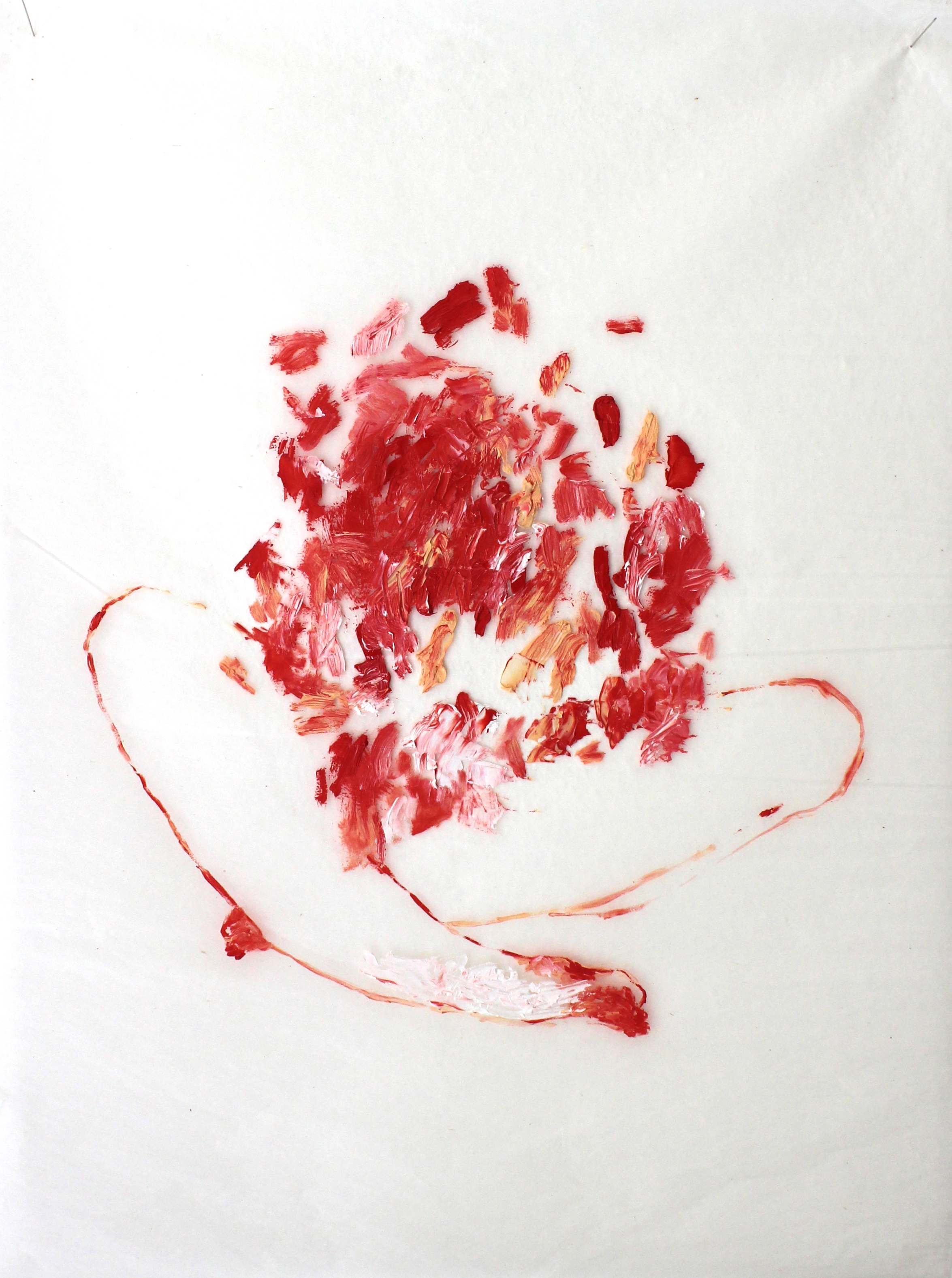 New City series, 2014 Oil on gampi silk paper 60 x 52 cm