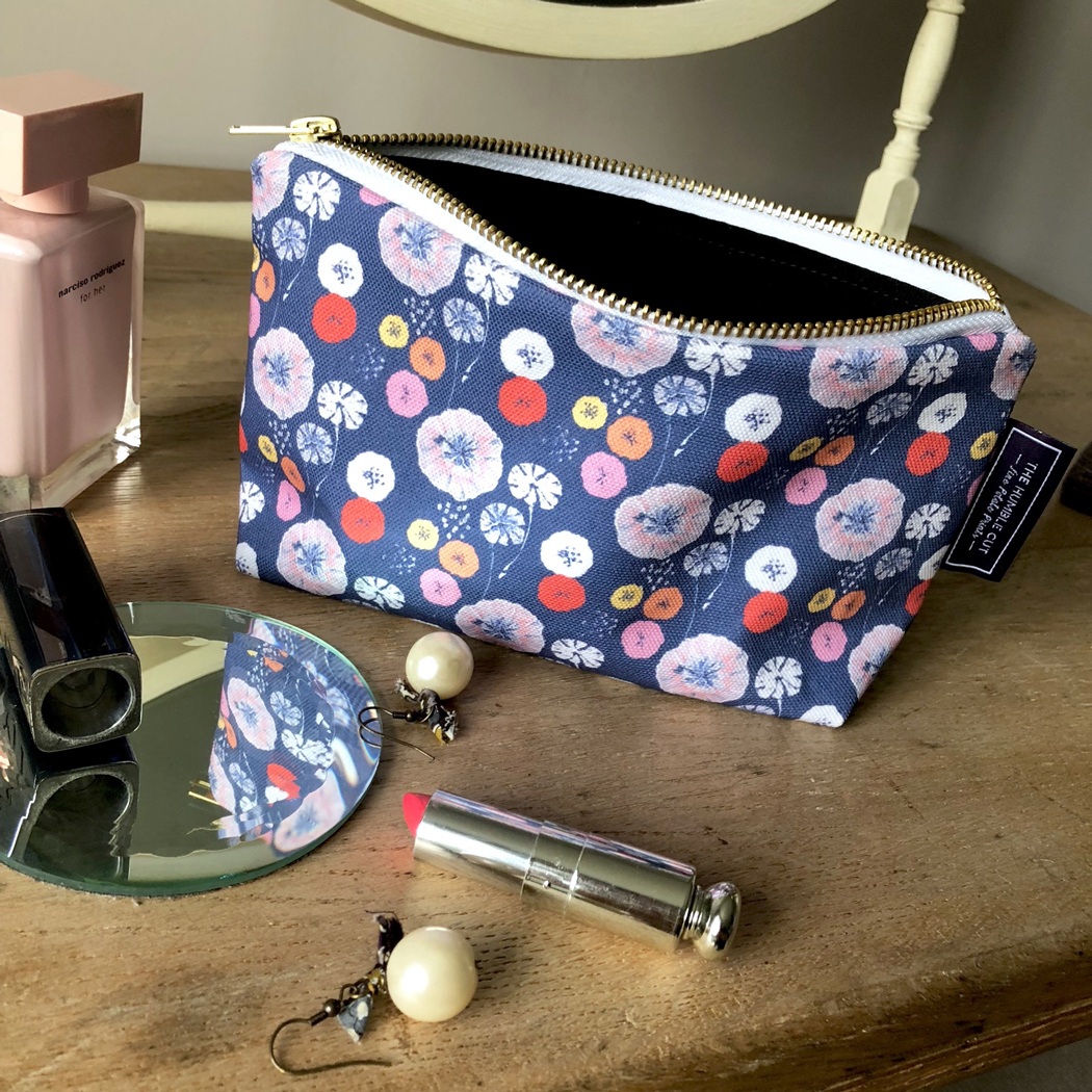 Midnight Poppy Cosmetic Bag The - Designer Makeup Bags Uk Midnight Poppy Cosmetic Bag The - Designer Makeup Bags Uk