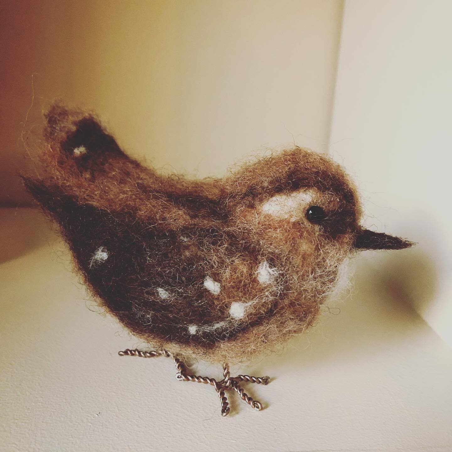 I give you....&rdquo;Wren&rdquo;
Where has #felting been my whole life? 
#lockdowncrafts #newobsession