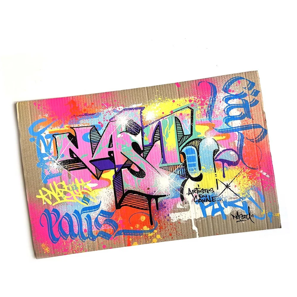 NASTY - Grand Plan de Metro, Paris, 2016 - Sérigraphie signée - Street