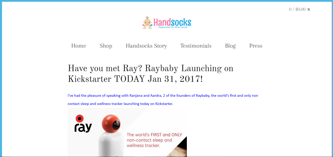 Have you met Ray? Raybaby Launching on Kickstarter TODAY Jan 31, 2017!