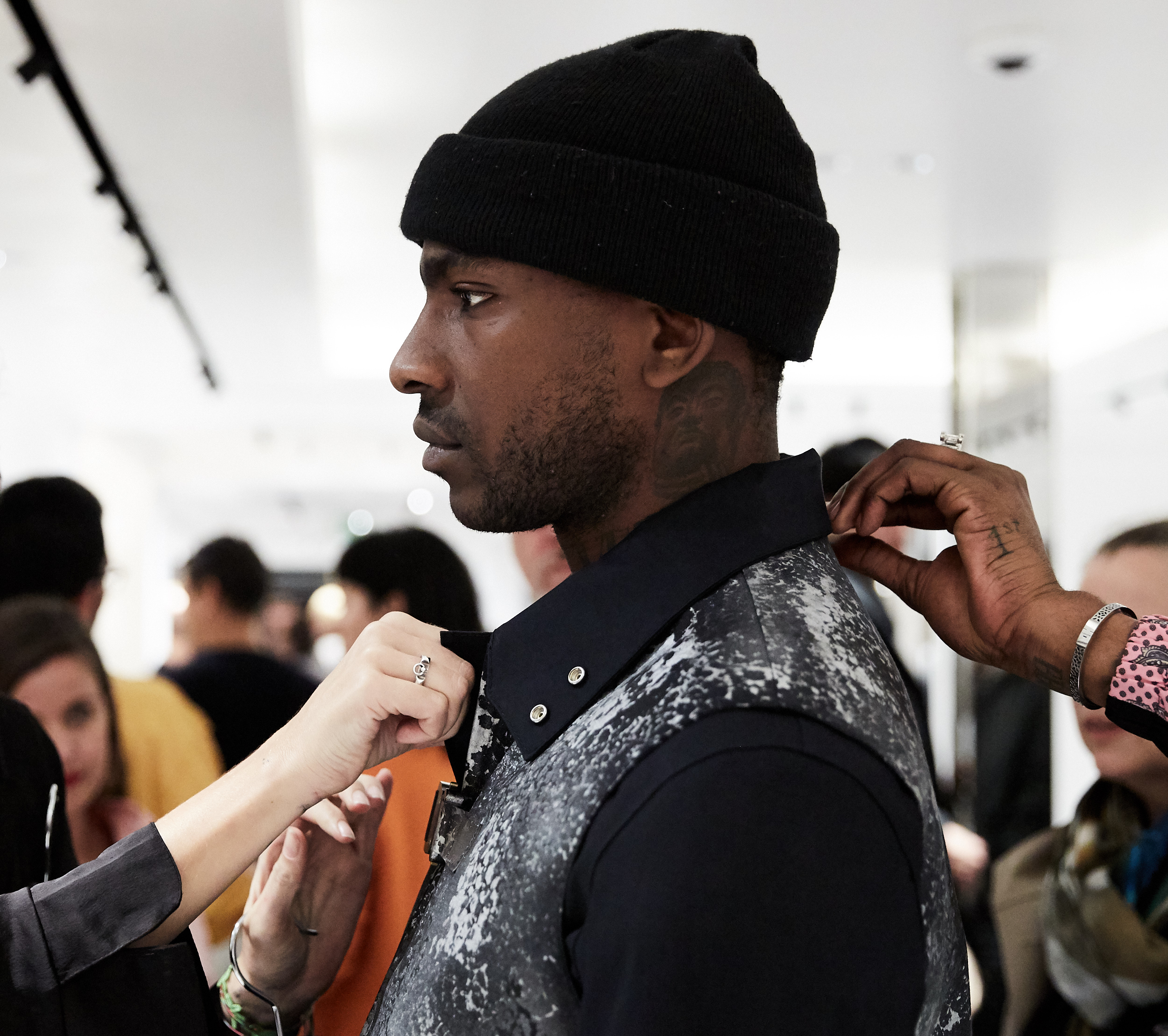 Skepta at ALYX x Mackintosh Launch