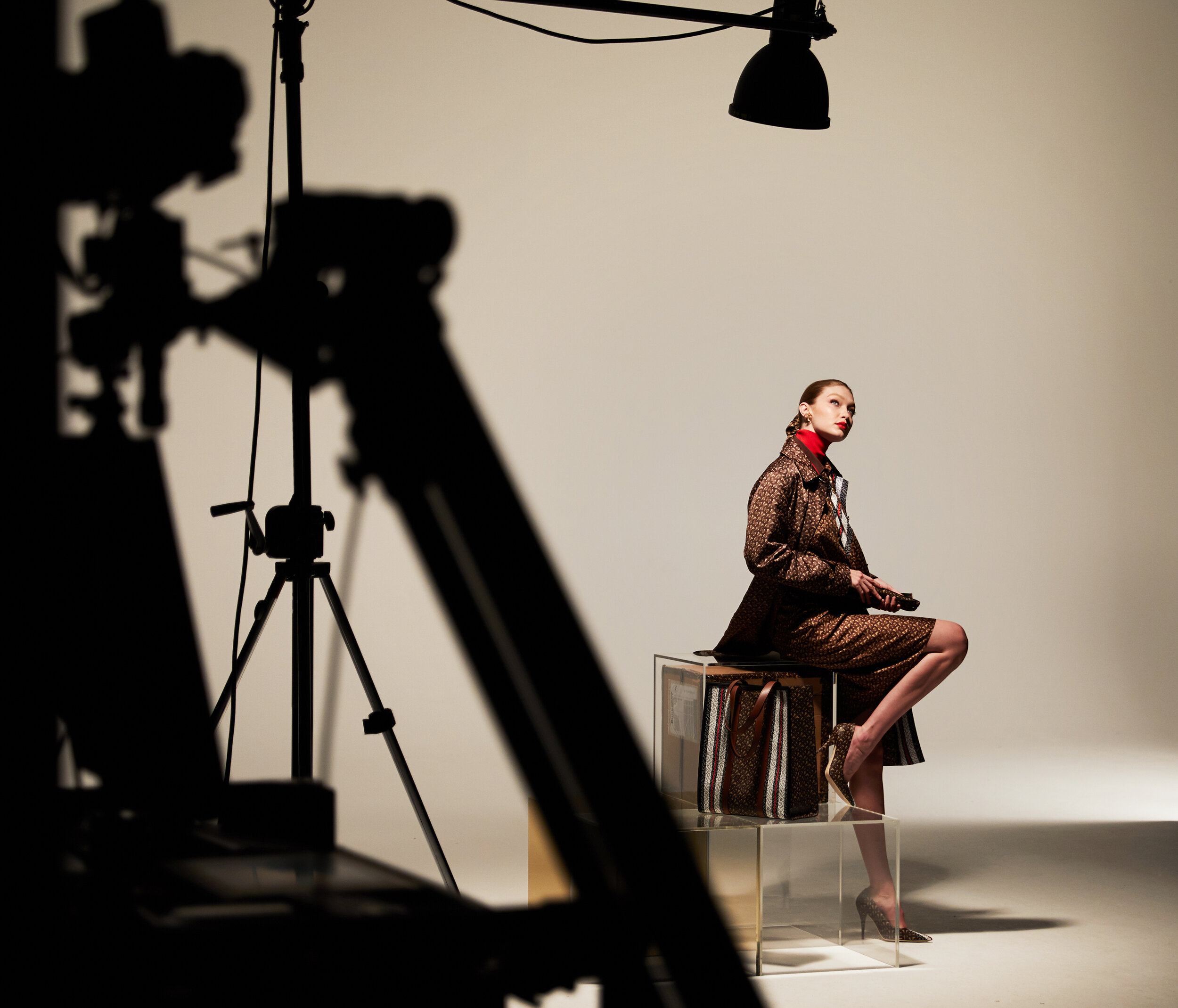 Behind the scenes Burberry Monogram campaign