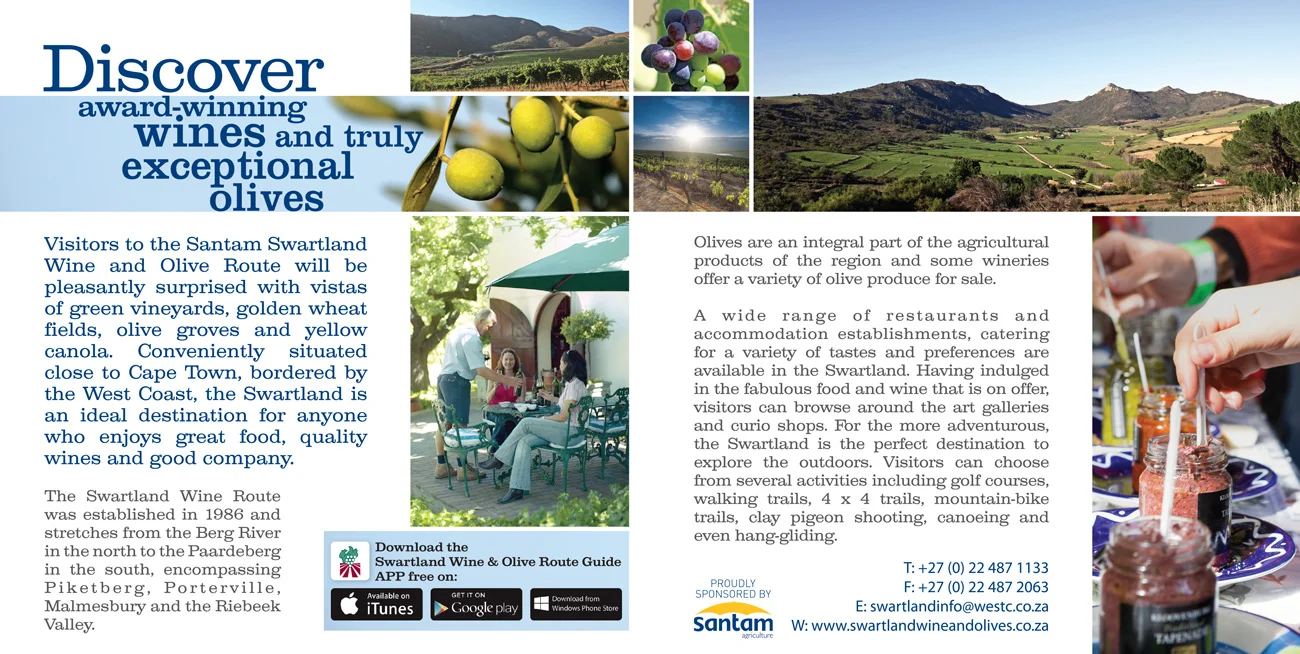 Advertisement - Swartland Wine & Olive Route