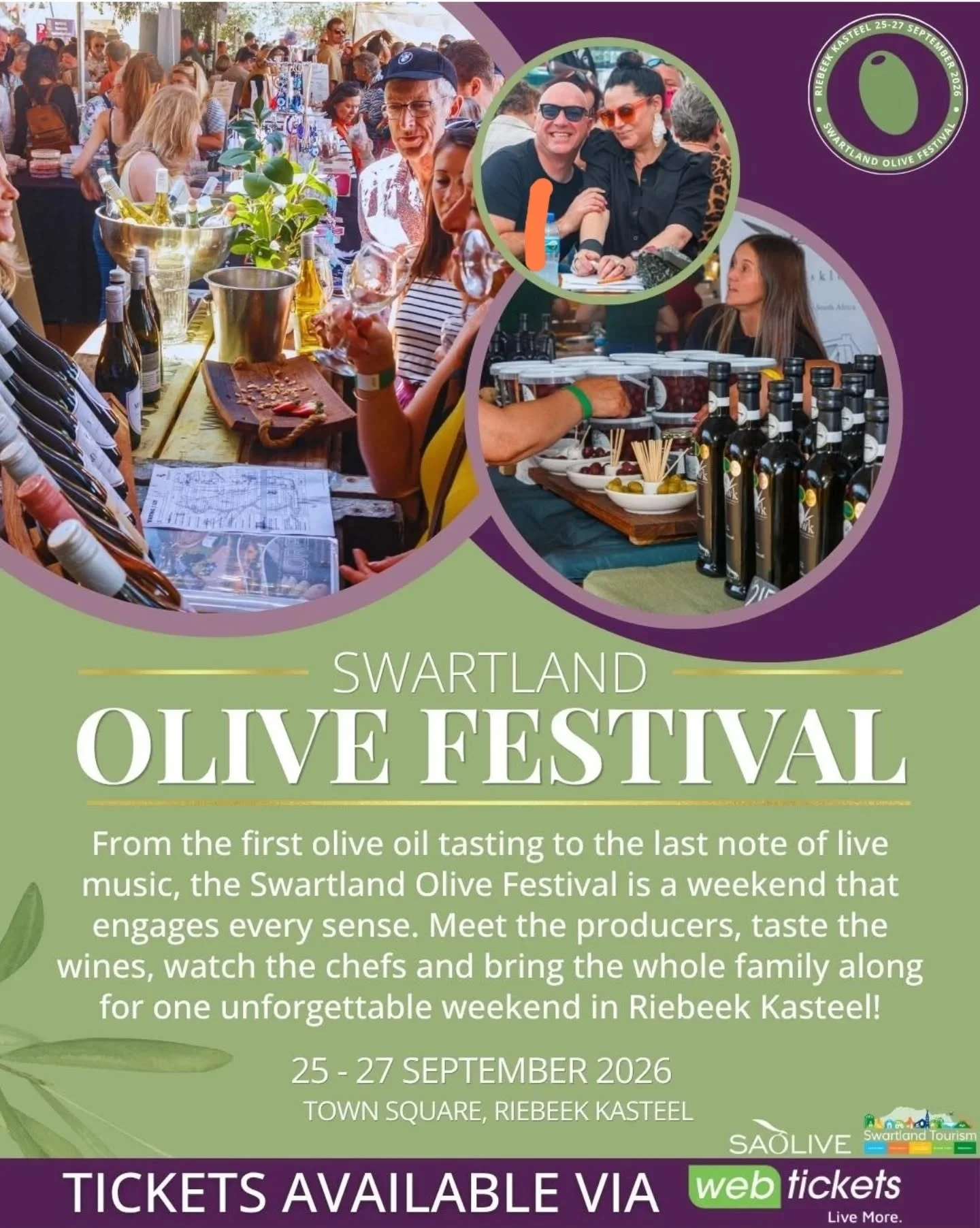 The countdown to the tastiest weekend of the year is officially on 🫒🔥

From premium olive oils and award-winning wines to live music, chef demos, artisan stalls, food trucks and family entertainment, the @swartland_olive_festival is shaping up to b