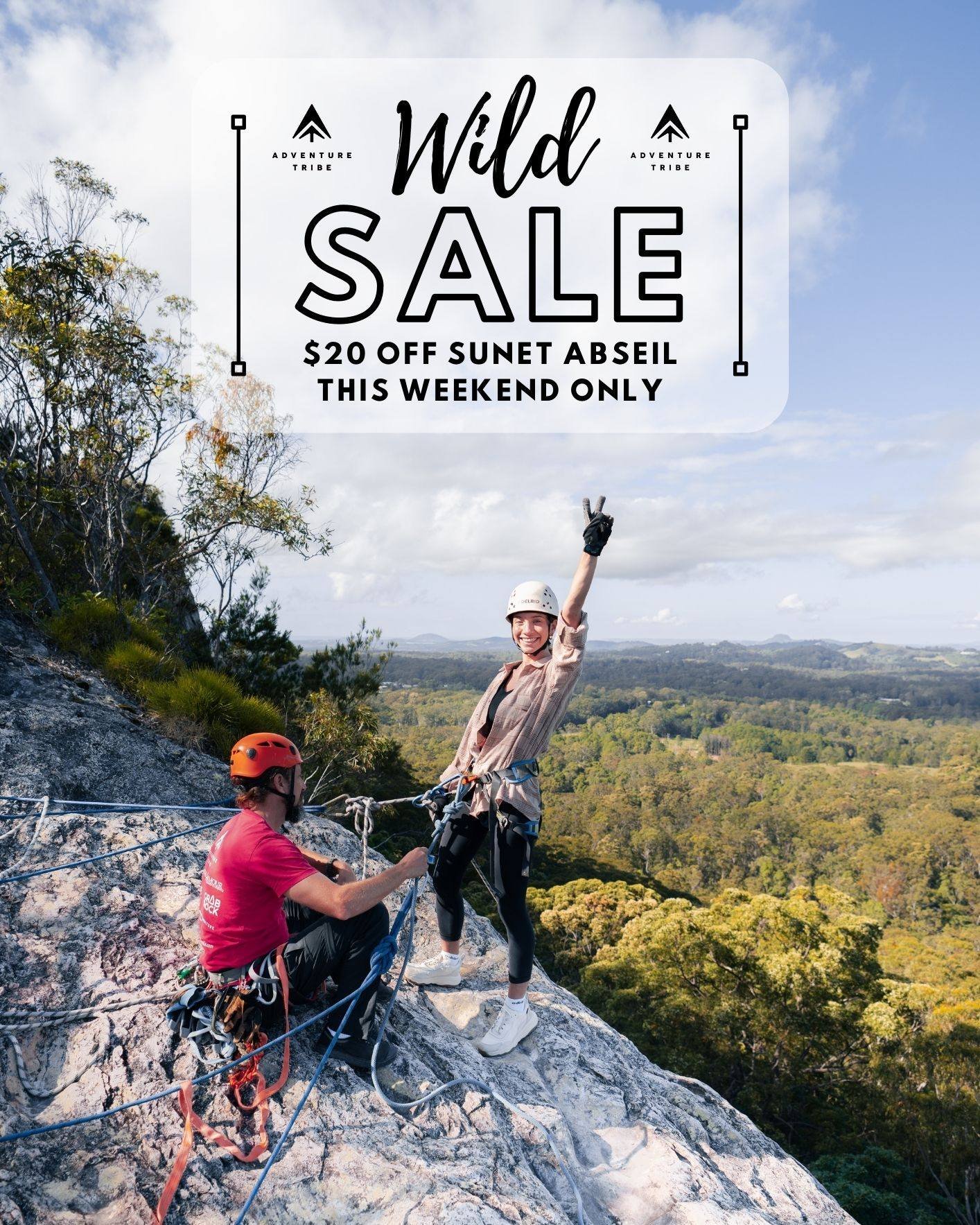 Don't miss out on our exclusive offer! Get $20 off our breathtaking sunset abseil tour, Saturday 17th only! Experience the thrill of descending down cliffs as the sun sets in the background. Limited spots available, head to the website to book! www.o