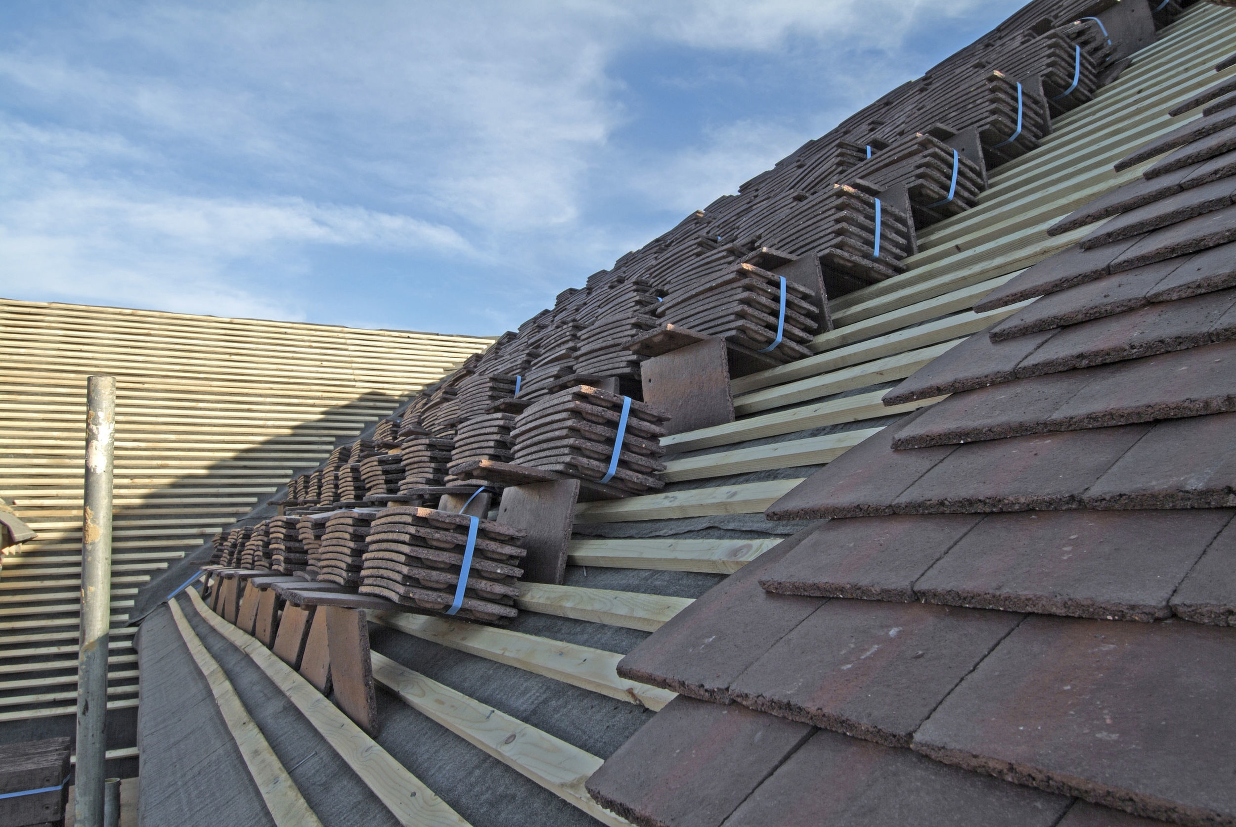 New roof tiles