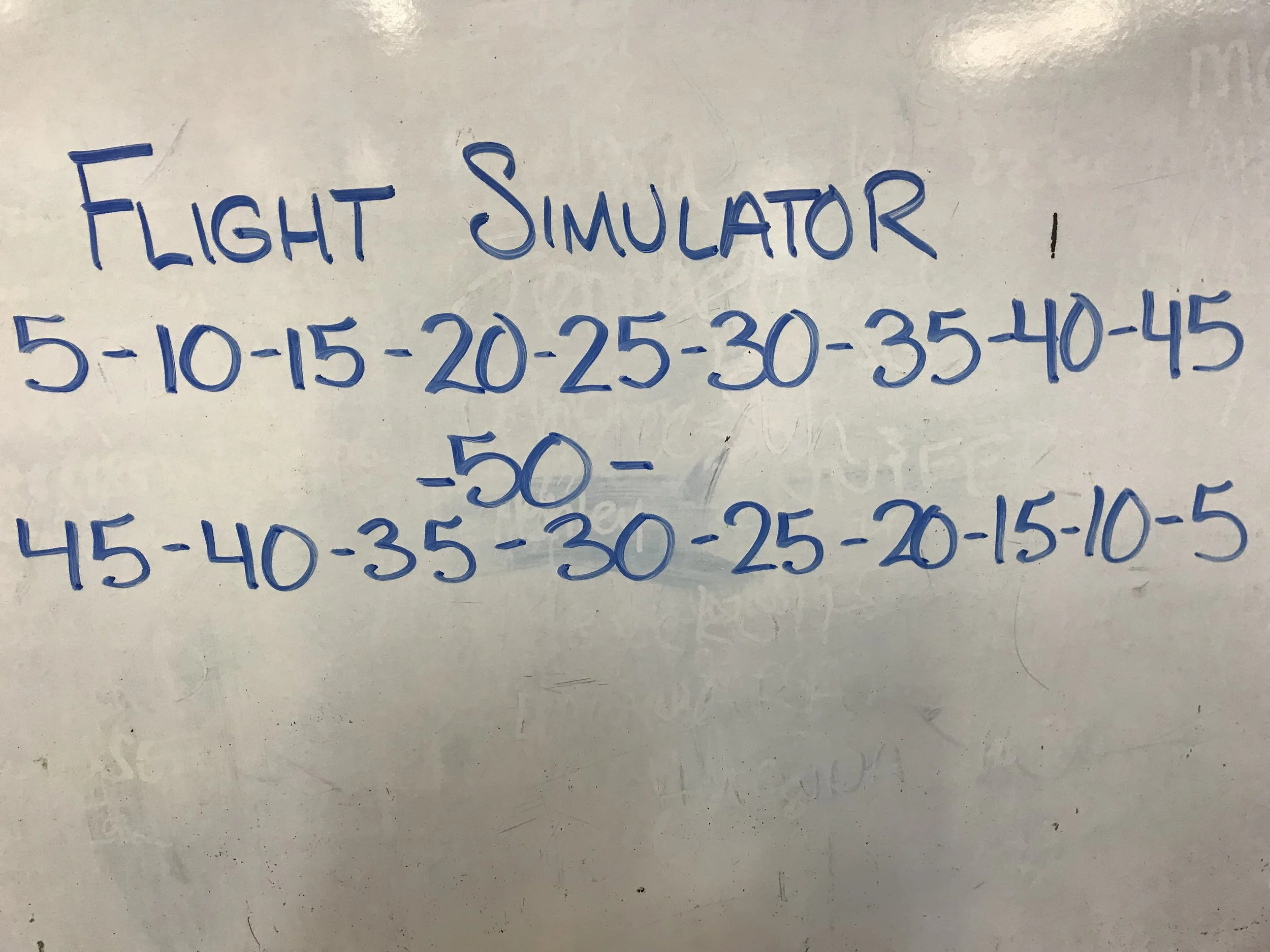 Take as much rest as you need to go unbroken for each number. Don’t rush!
