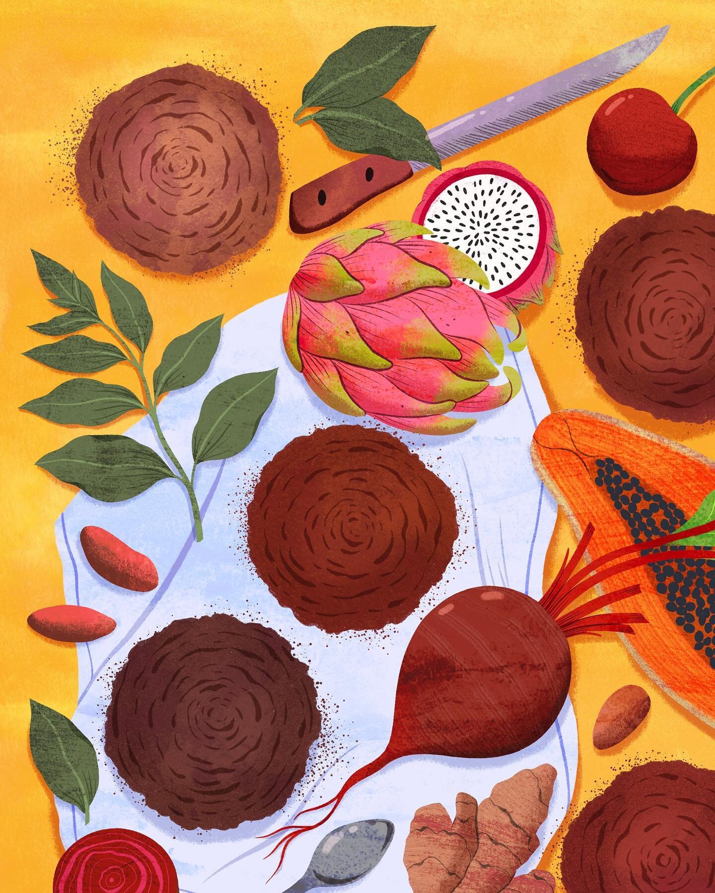 Excited to share some of the flavour pairing illustrations I created for @dezaancocoa with @pentagramdesign for the launch of their new book for chefs and artisans ✨