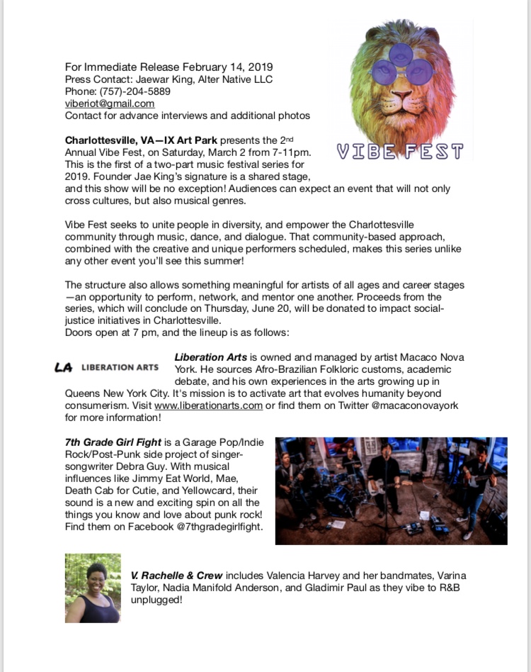 Vibe Fest Press Release