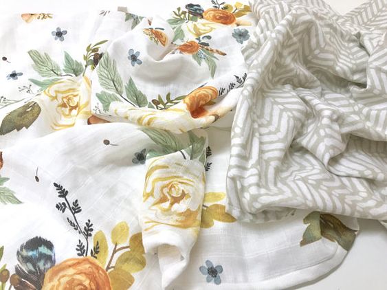 I've found my favorite organic swaddles from Etsy shops.