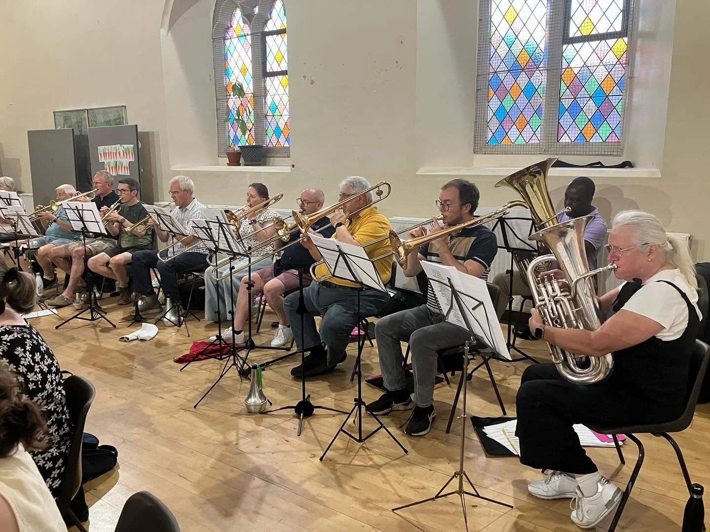 What a fabulous rehearsal that was! A workshop organised by @ncbf_festival as part of their NCBF in the Community initiative. Special thanks to Squadron Leader Chris l&rsquo;Anson, Director of Music at the RAF College, for his mentorship and the new 