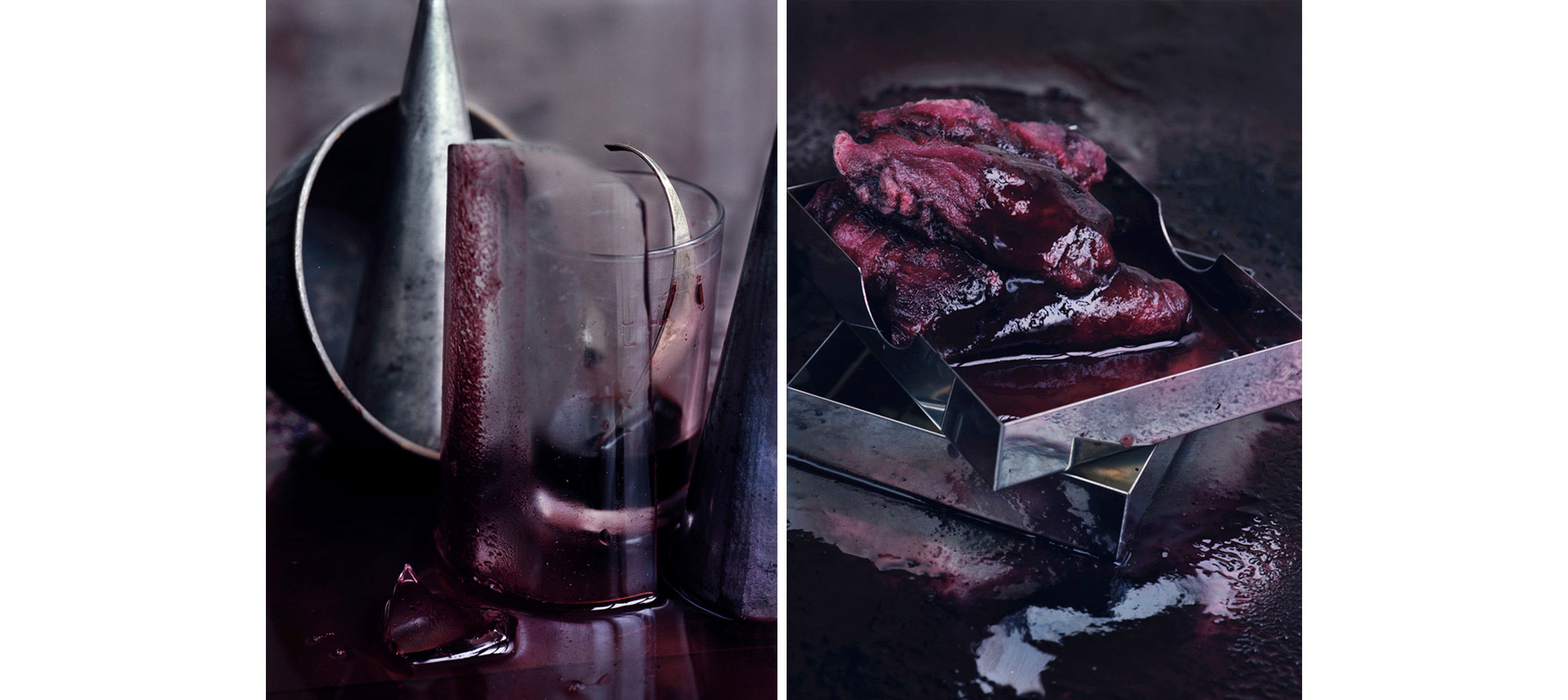   Blood  Diptych N°2, 2000/2014 Tirages gélatino argentique, 2 panneaux 144 x 104 cm chacun | Gelatin silver prints, 2 panels 56,69 x 40,94 inches each  2/4 