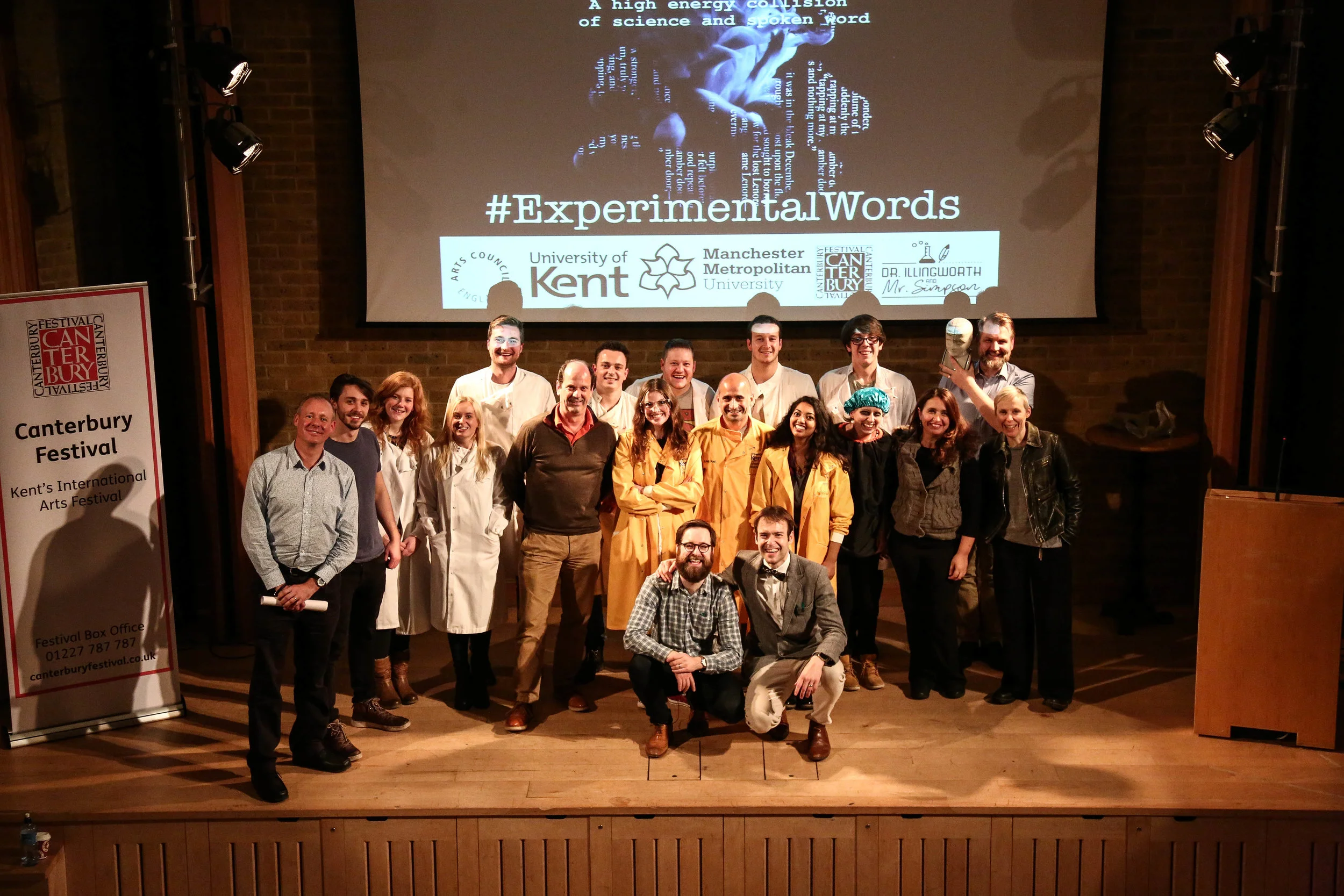 Scientists & Poets from Experimental Words Canterbury - photo from Light Tone Studios.