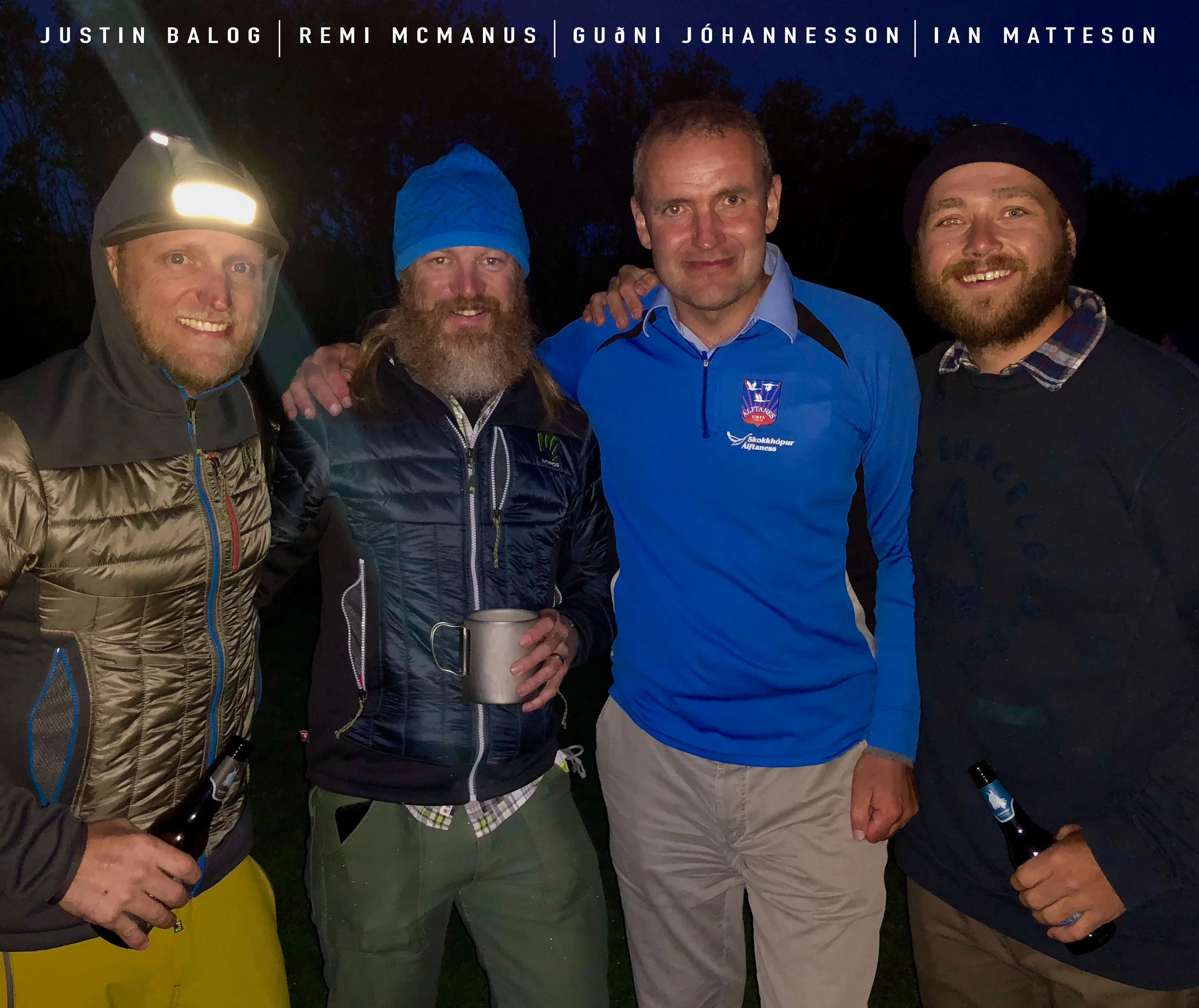 LEFT TO RIGHT: Justin Balog, Remi McManus, Guðni Th. Jóhannesson, Ian Matteson