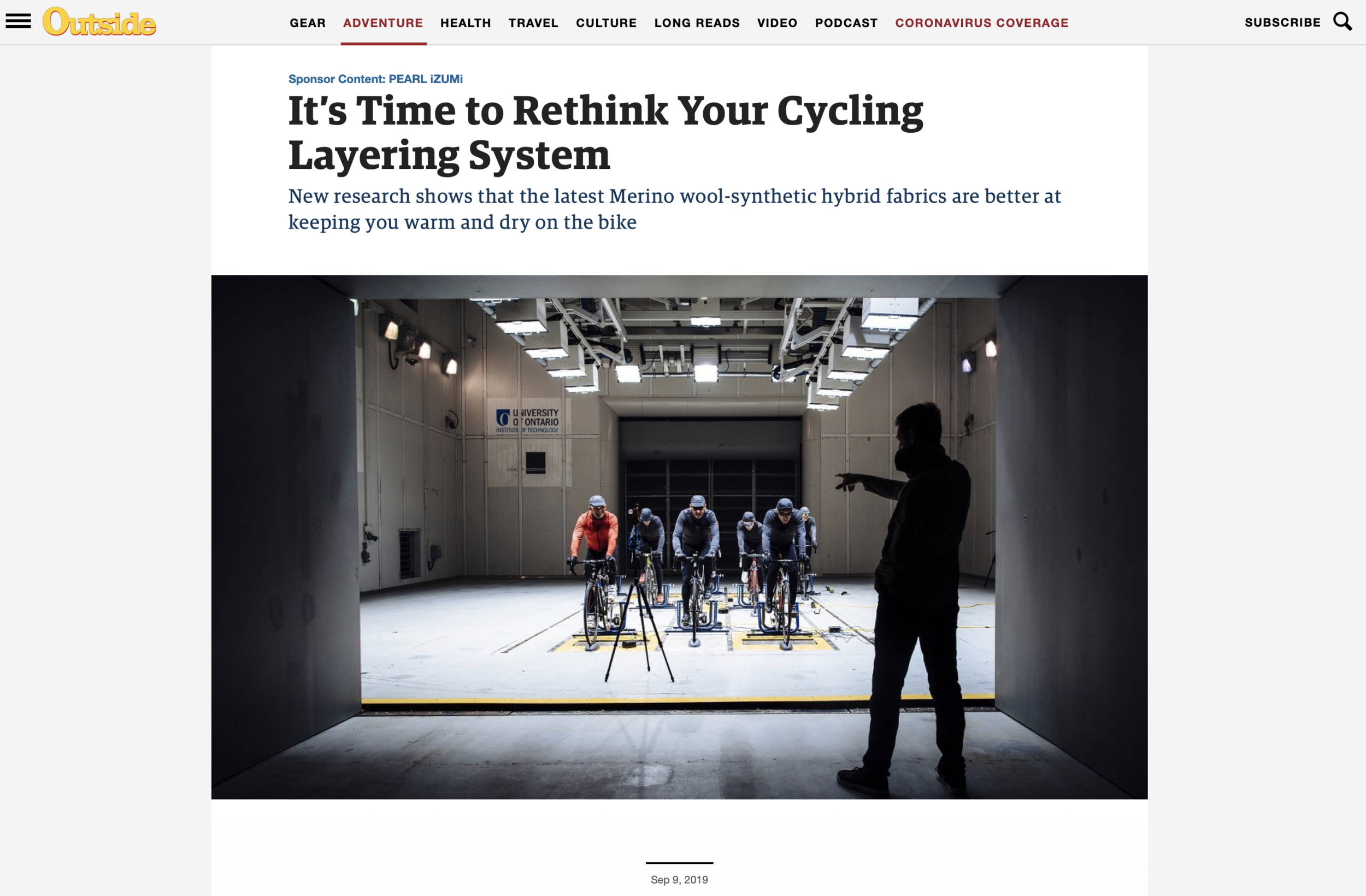 This MICROmentary, along with associated imagery, appeared in Outside magazine.