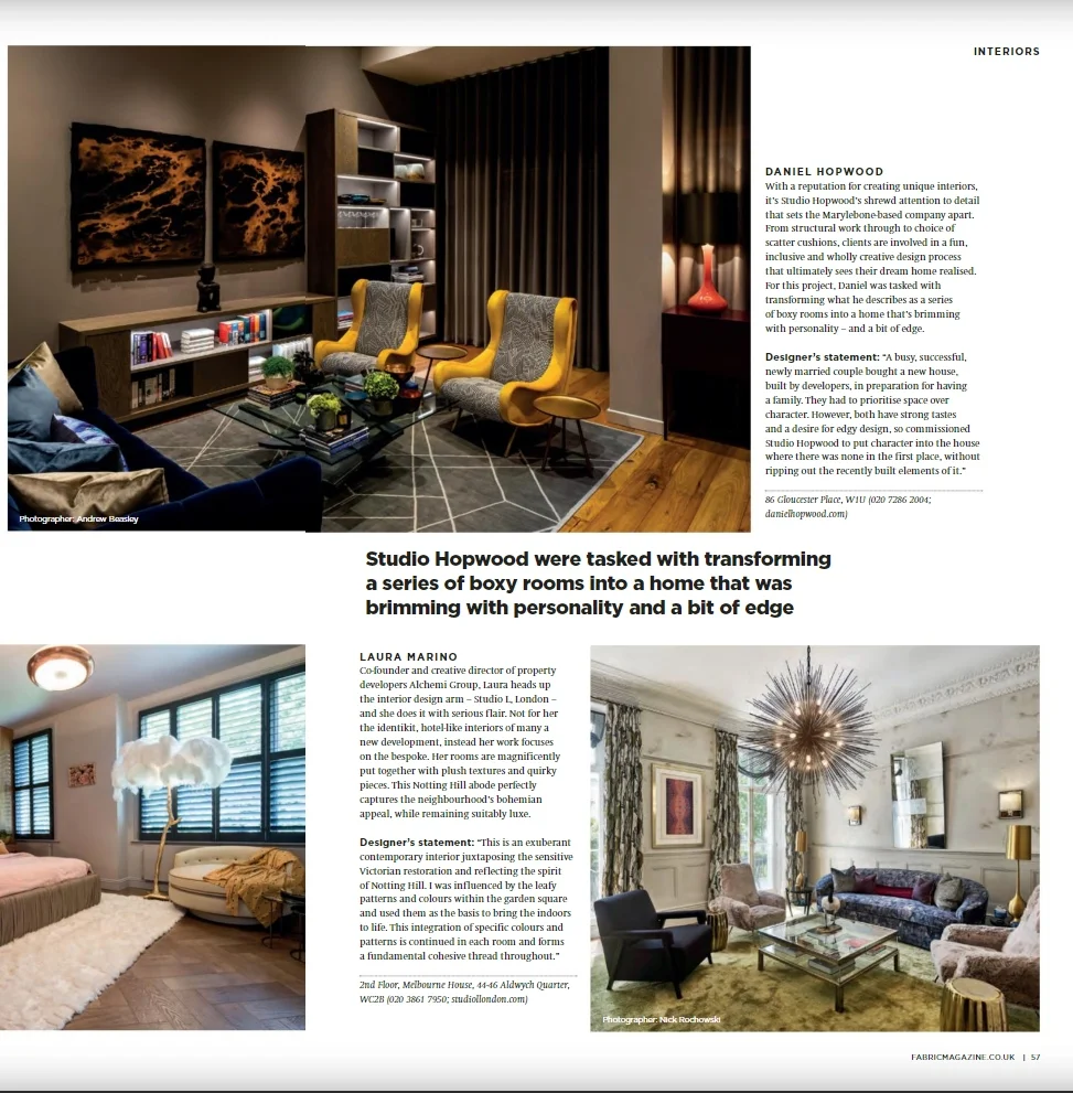 WE'VE BEEN FEATURED IN FABRIC MAGAZINE!