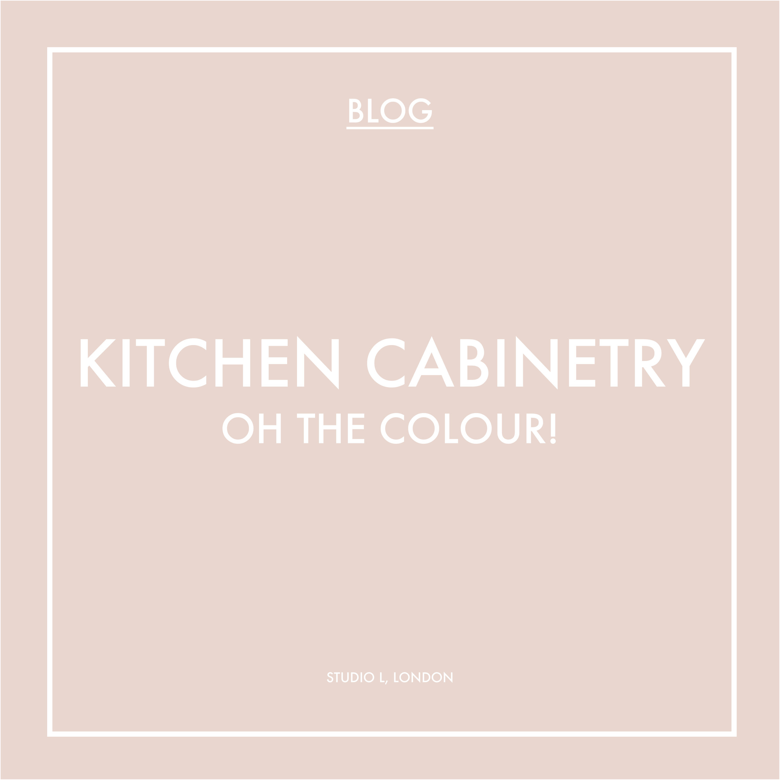 TRENDS: KITCHEN CABINETRY COLOURS