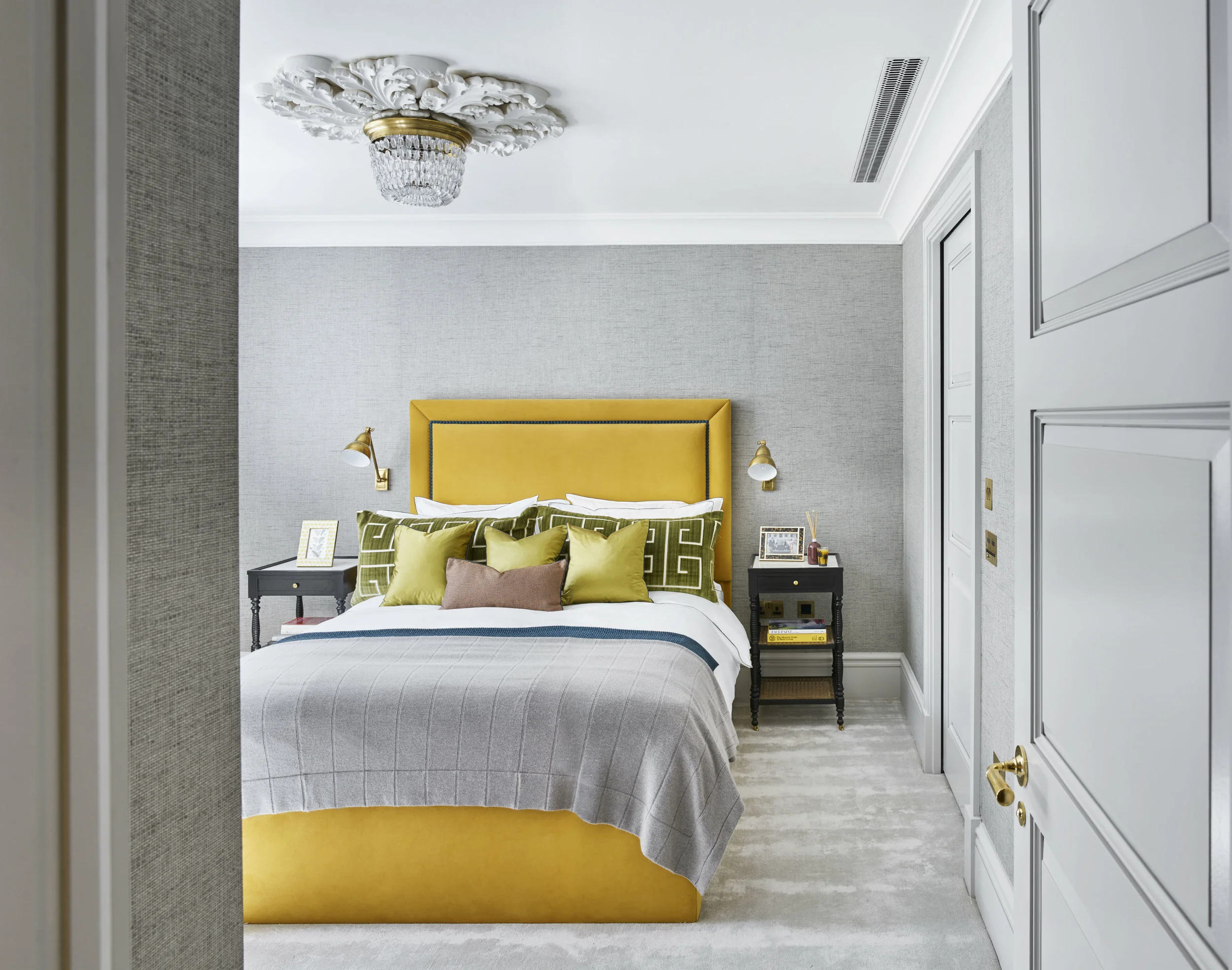 Casual luxury for a welcoming guest room. Photo: Nick Rochowski