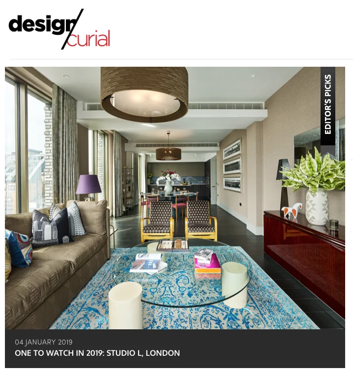 ONE TO WATCH: STUDIO L ON DESIGN CURIAL