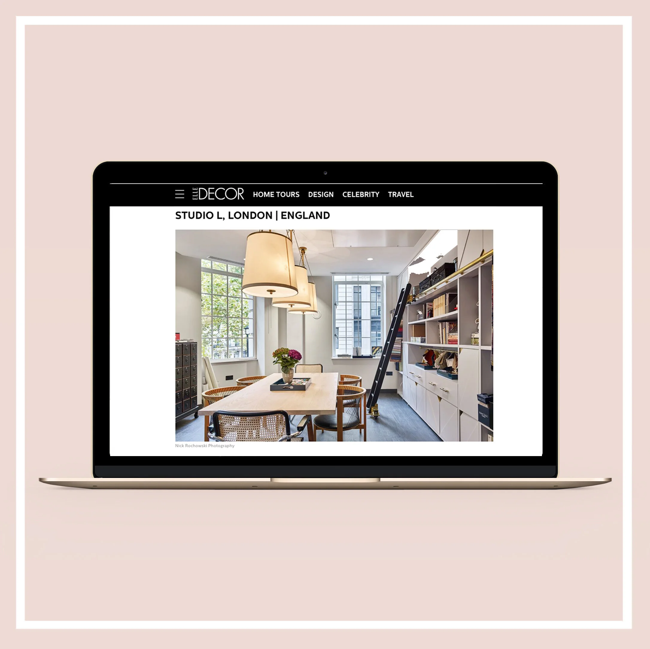 OUR OFFICE  ON ELLE DECOR