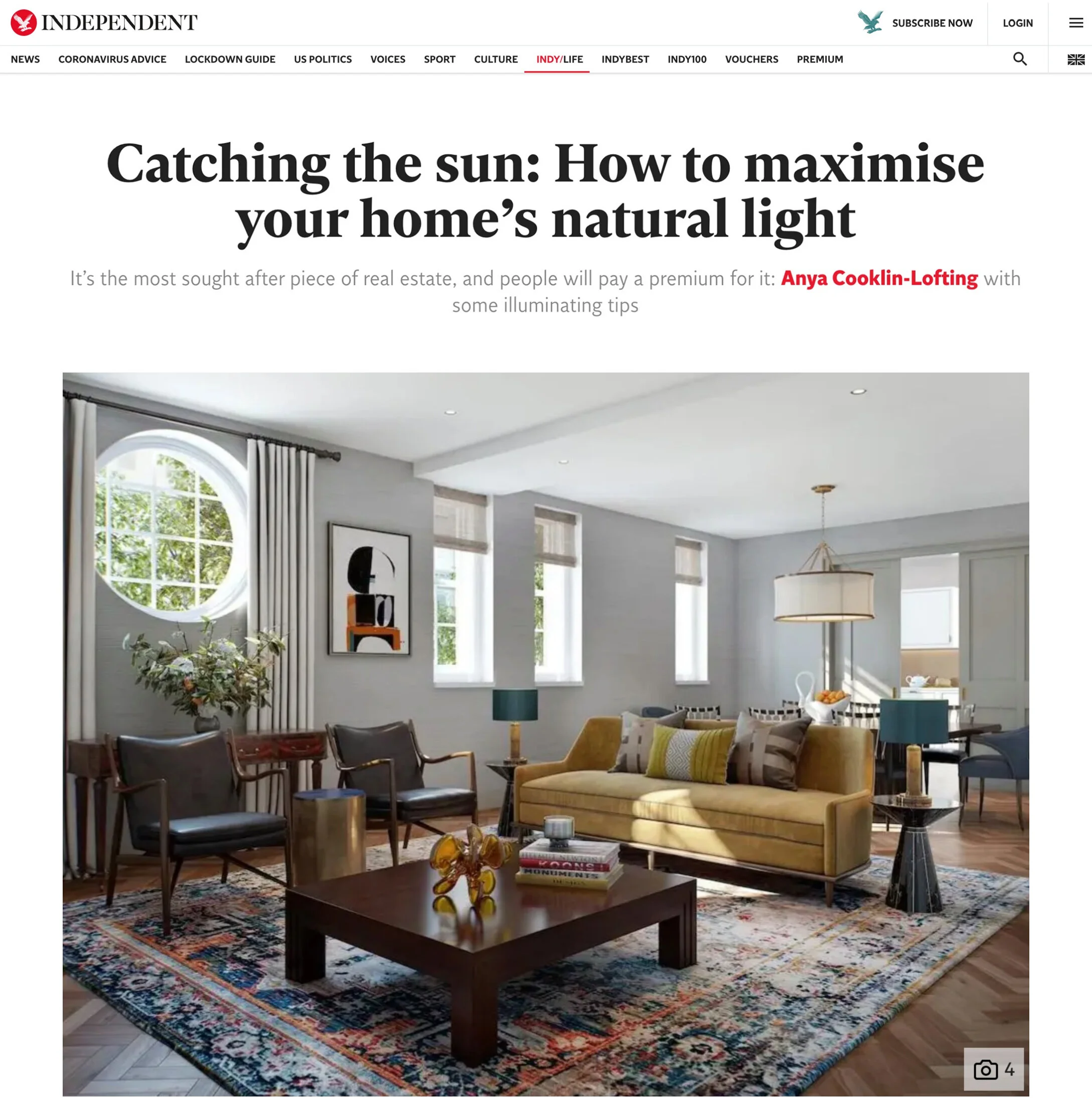 LAURA MARINO ON MAXIMISING NATURAL LIGHT FOR THE INDEPENDENT