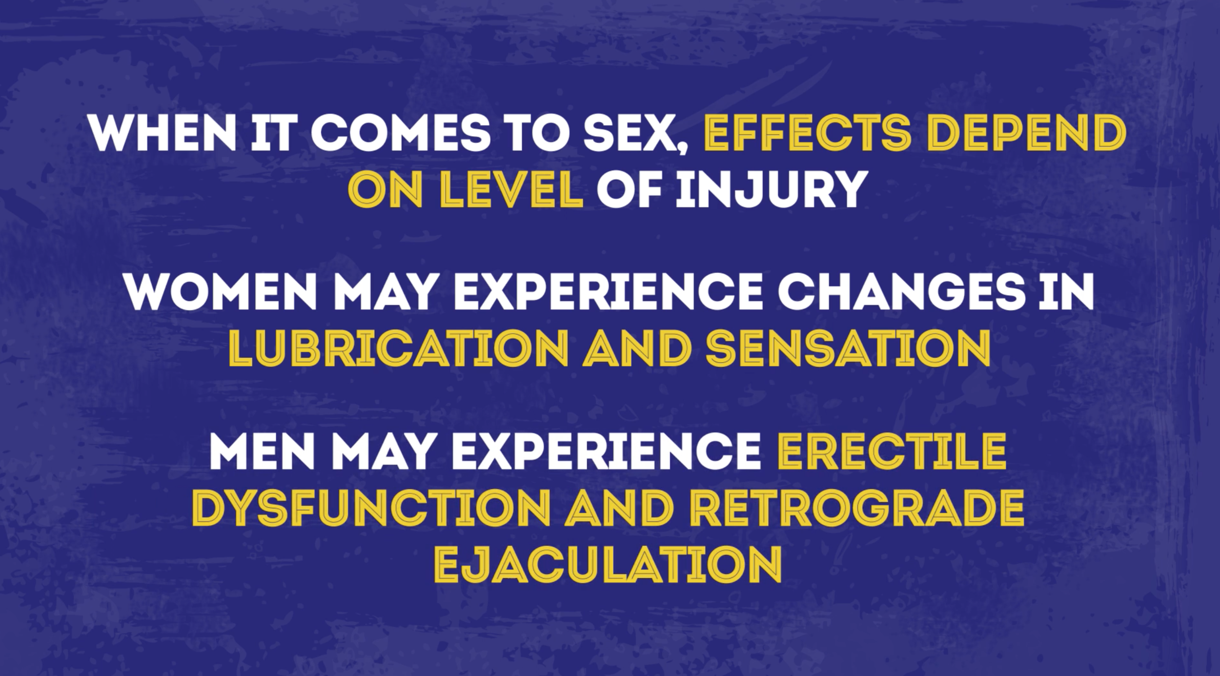 Sex After SCI Effects on Sex 1
