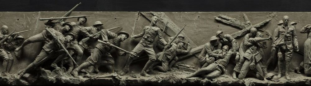 Middle of the maquette for the National World War I Memorial.