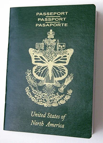 Erika Harrsch, United States of North America Passport , 2016 Mixed Media 8 × 6 × 2 1/4 in 20.3 × 15.2 × 5.7 cm