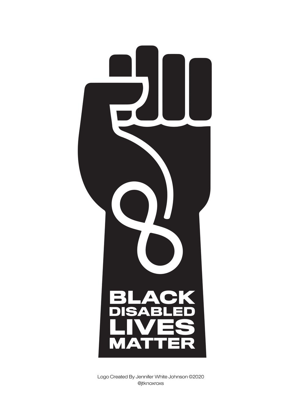  Black Disabled Lives Matter Symbol