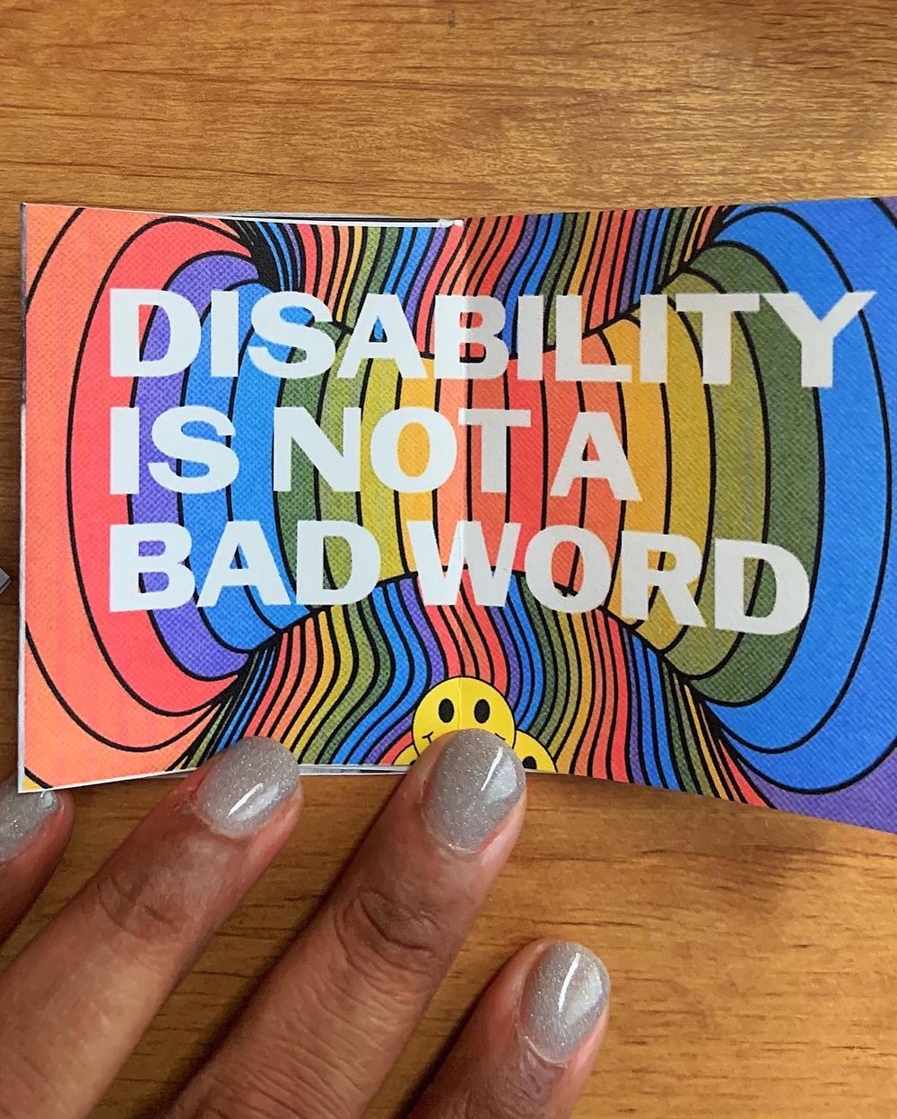 disability is not a bad word mini zine spread