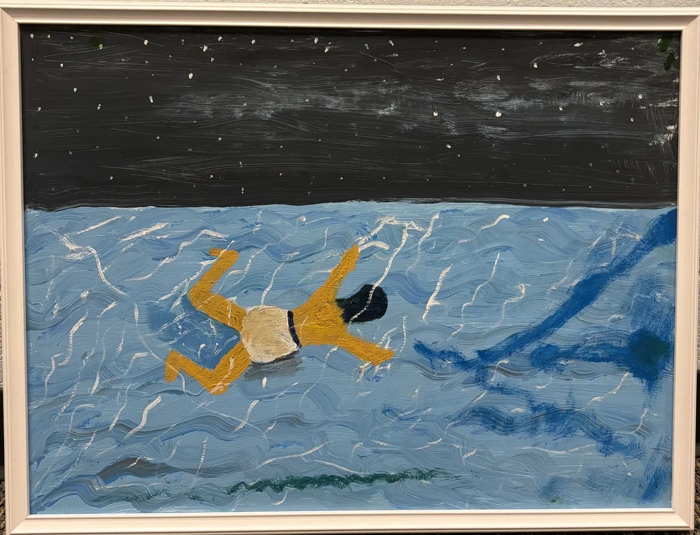 Pool with One Figure, 2020