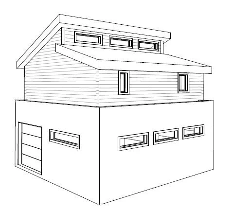 CORNER VIEW FROM BACKYARD