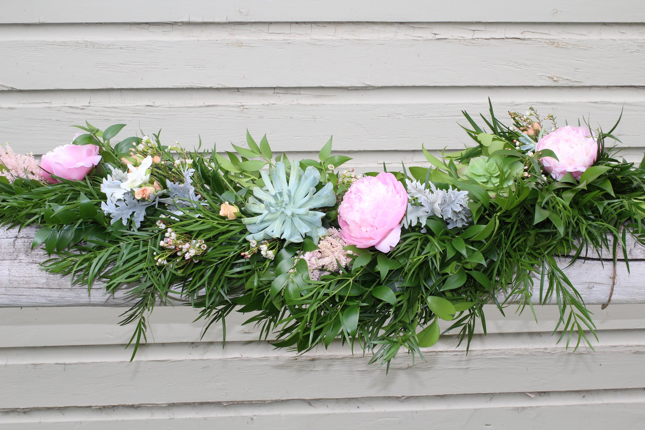 wedding floral swags