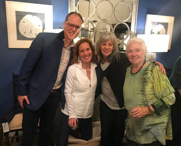 Laird Duncan; Kingsley Gallup, Tourist & Town; Stephanie Seiders; and Danie Connolly, artist and co-host
