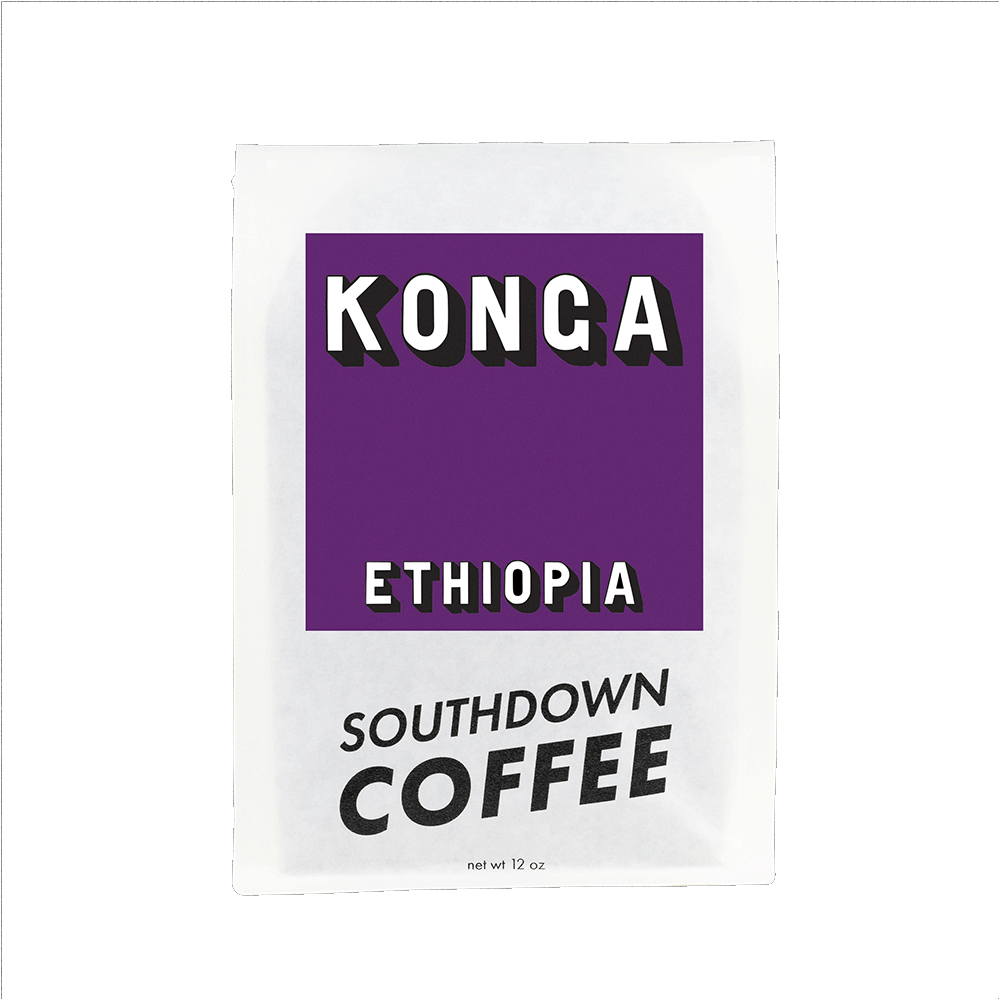 Organic Ethiopian coffee from Konga, Ethiopia roasted by Southdown Coffee