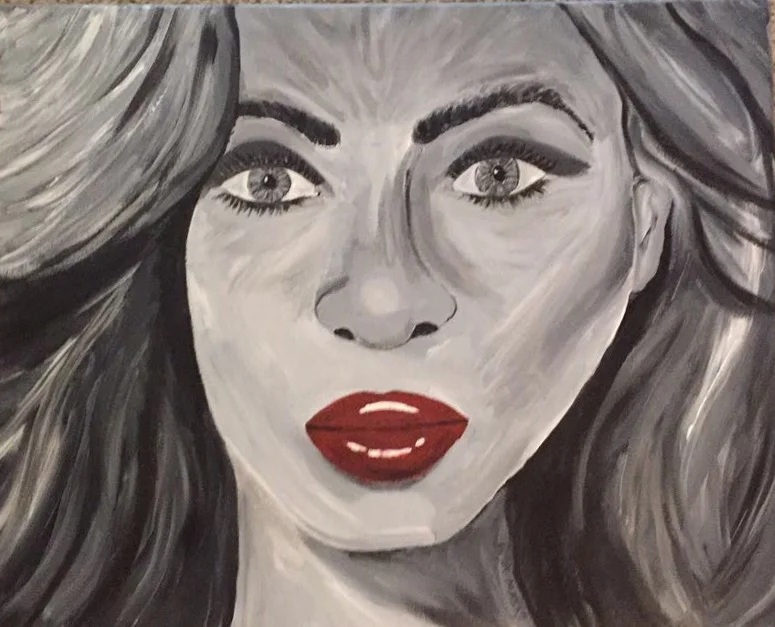 "Beyonce' " 16"x20" Acrylic on Canvas