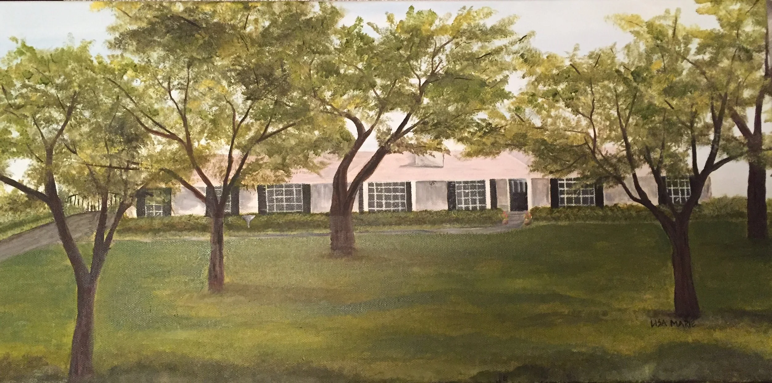 Cope's Home Preston Hollow-Oil on Canvas