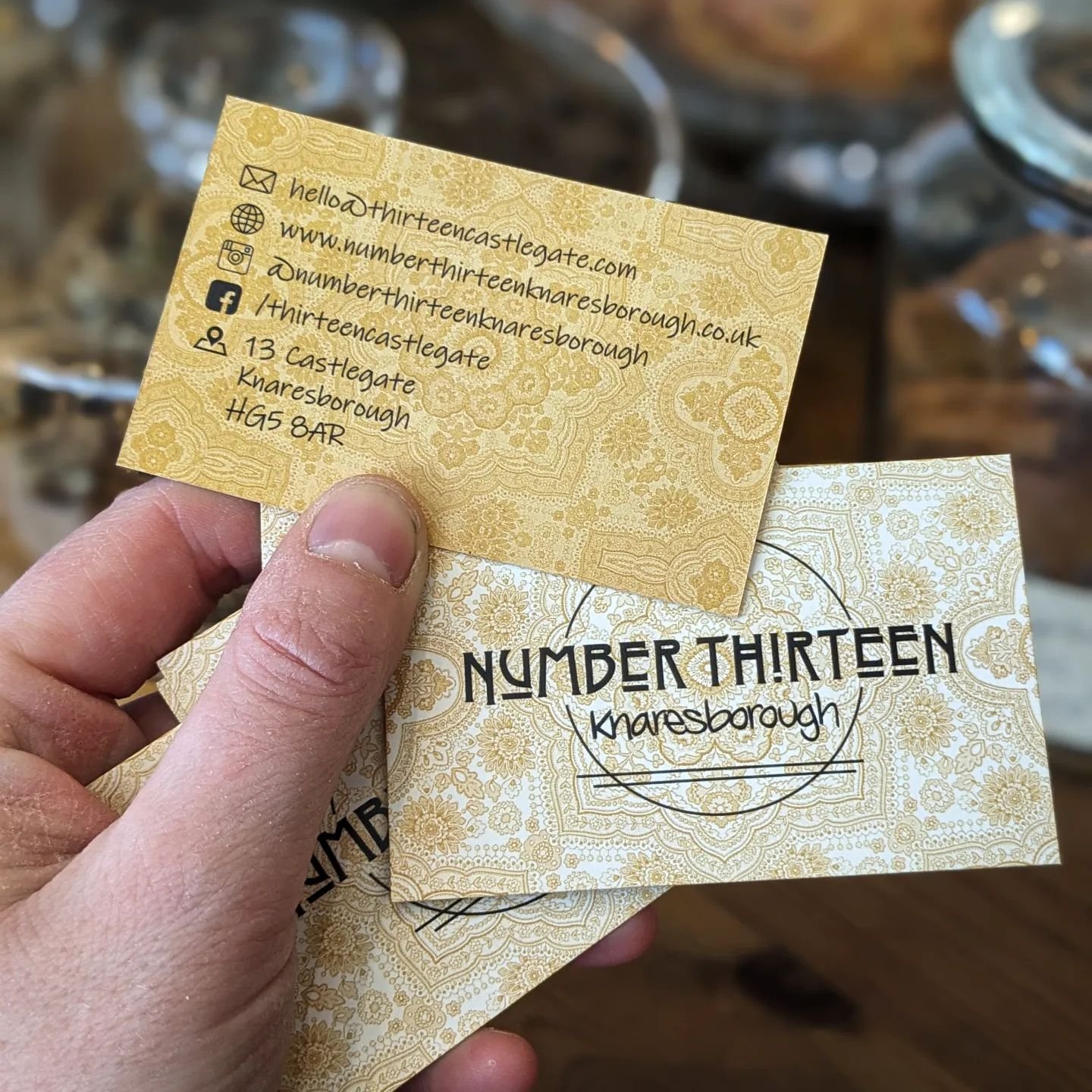Thanks to @sidhorner for our lovely new business cards and top up of loyalty cards - we seem to be flying through them recently!