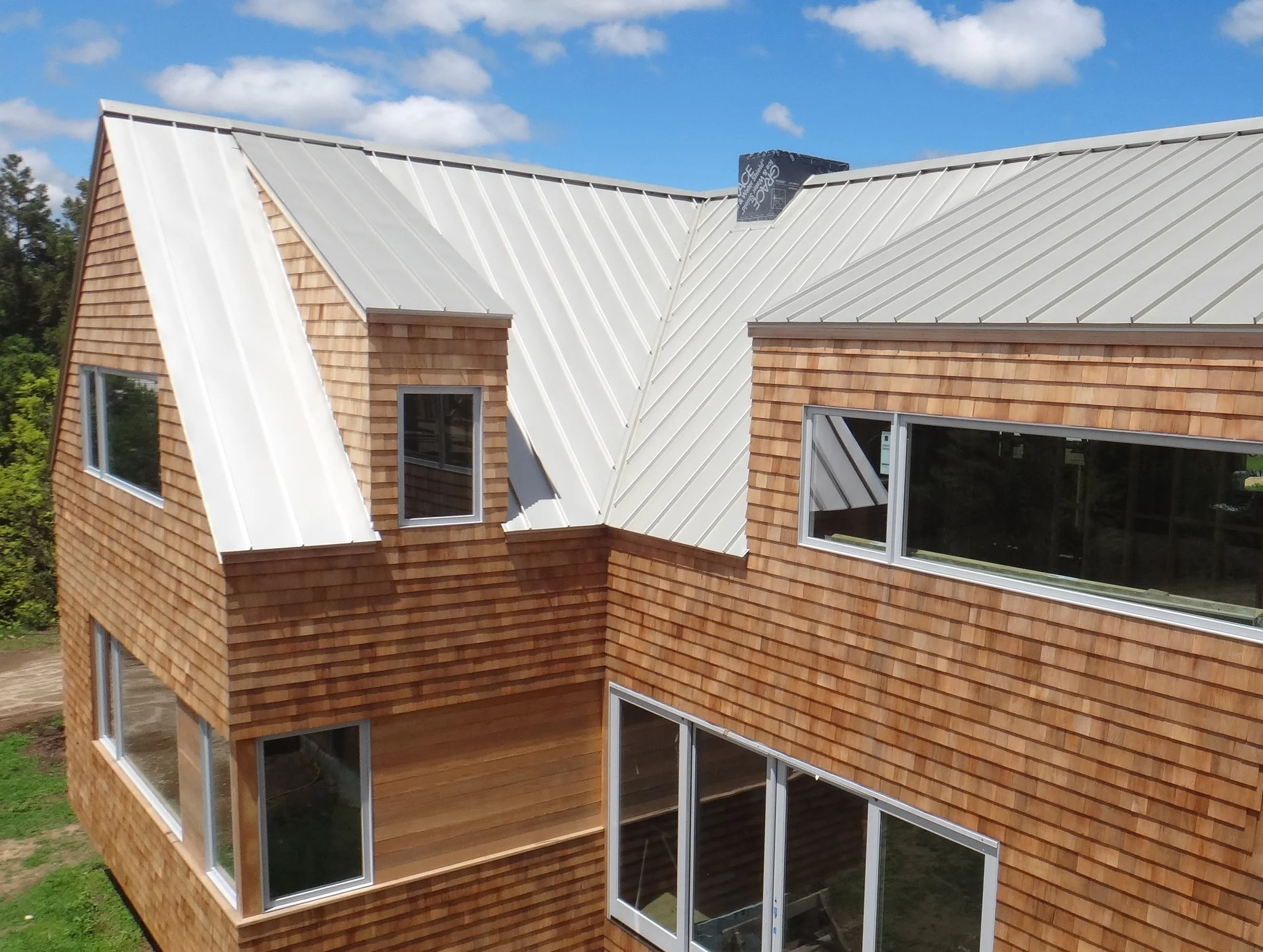 Renovation of 1980's builder home, rotated entire home and added additional second floor spaces.