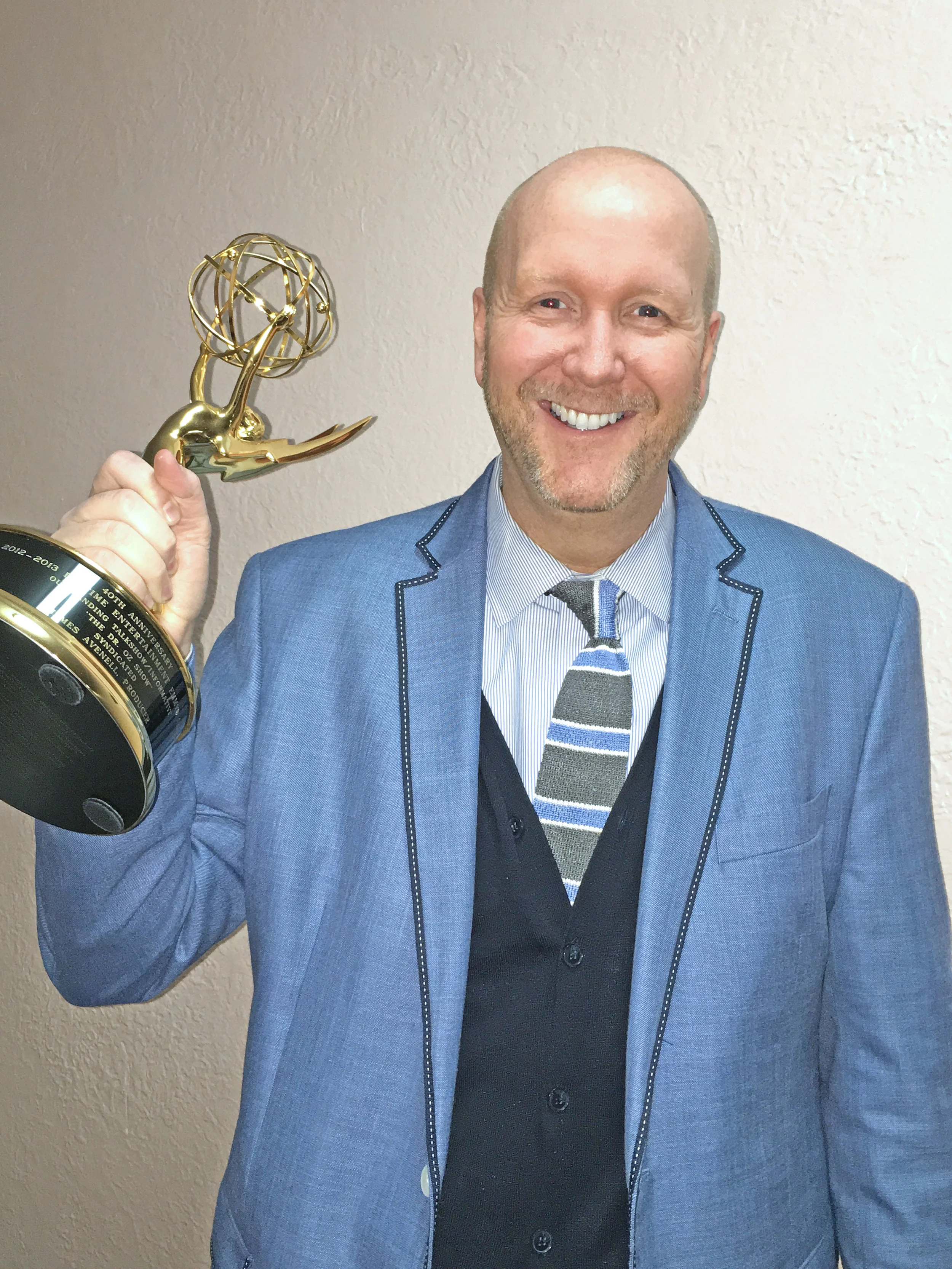 James with his Emmy® Award