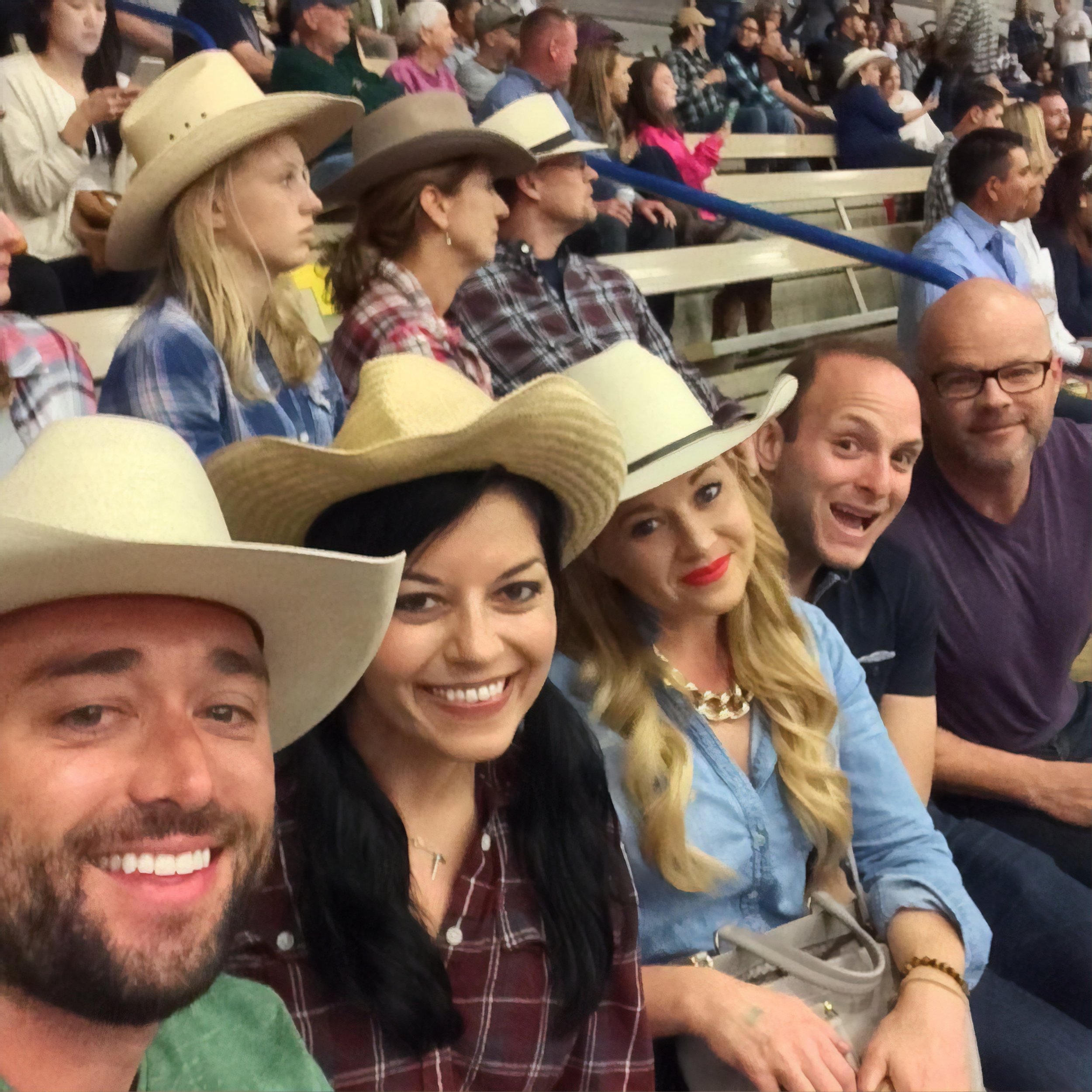  Yee haw, watching the rodeo 