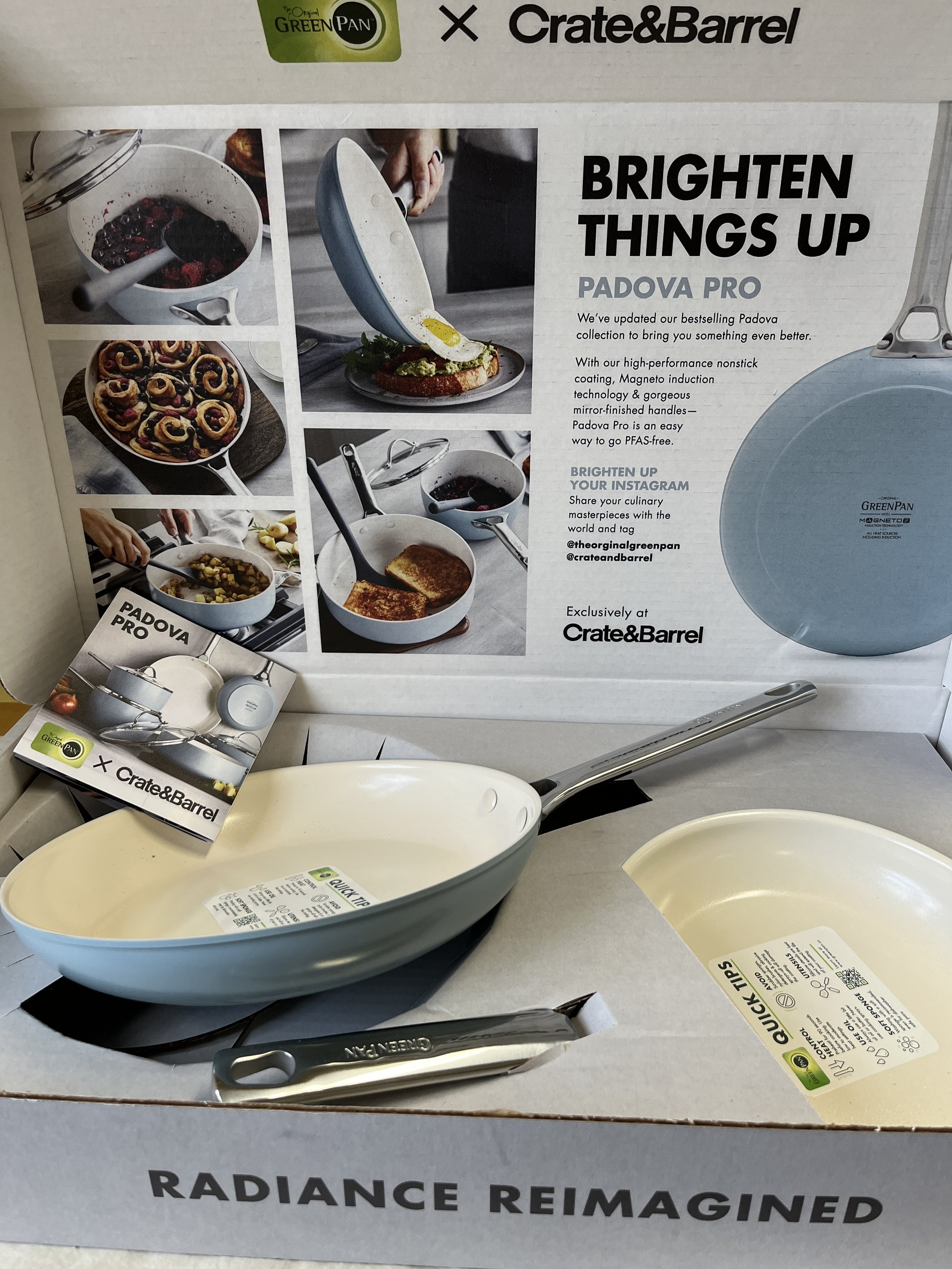 Crate&amp;Barrel set of Padova Pro Skillets